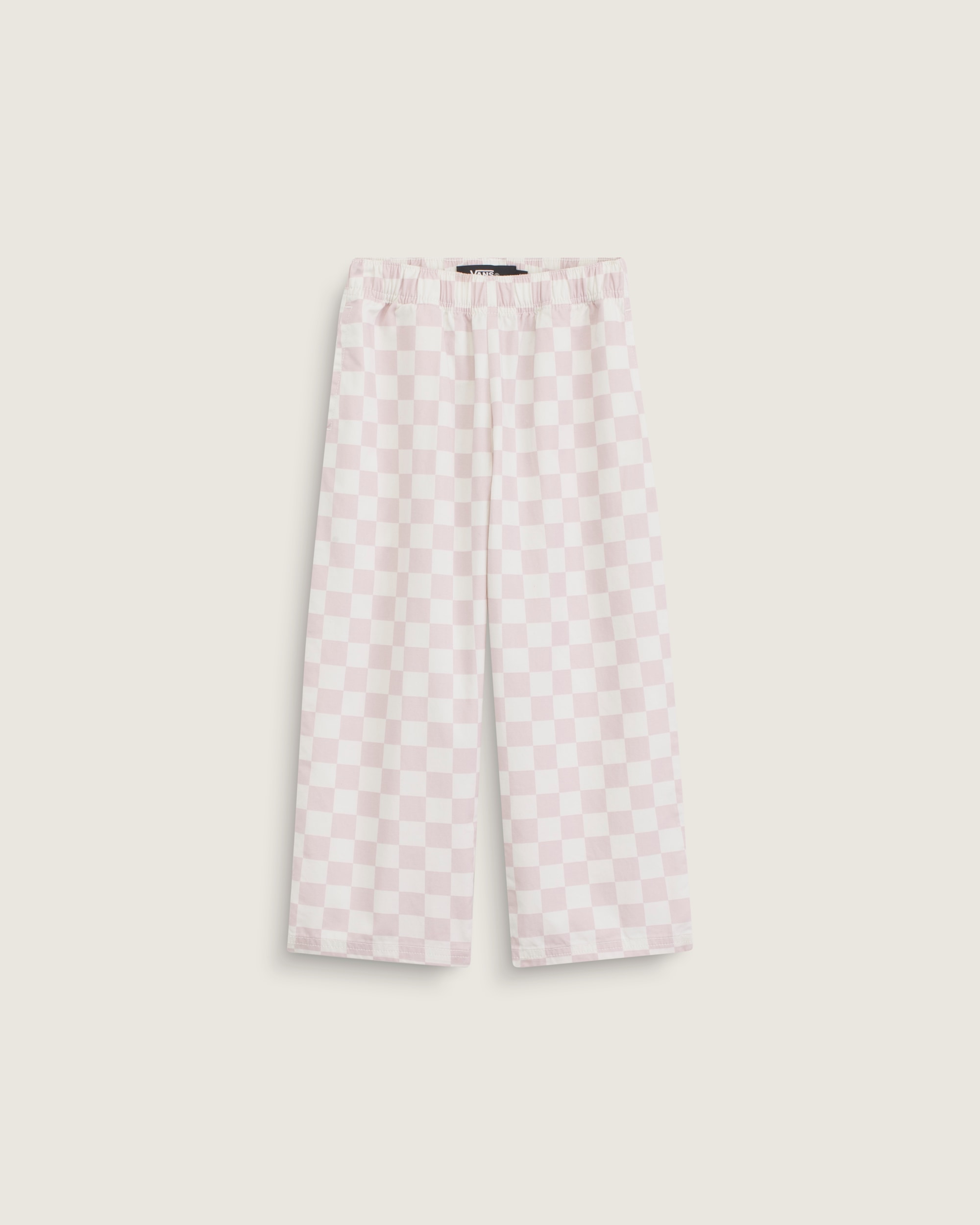 Lili Elastic Waist Checkerboard Pant VANS Pale Petal Pink  Marshmallow White HERO