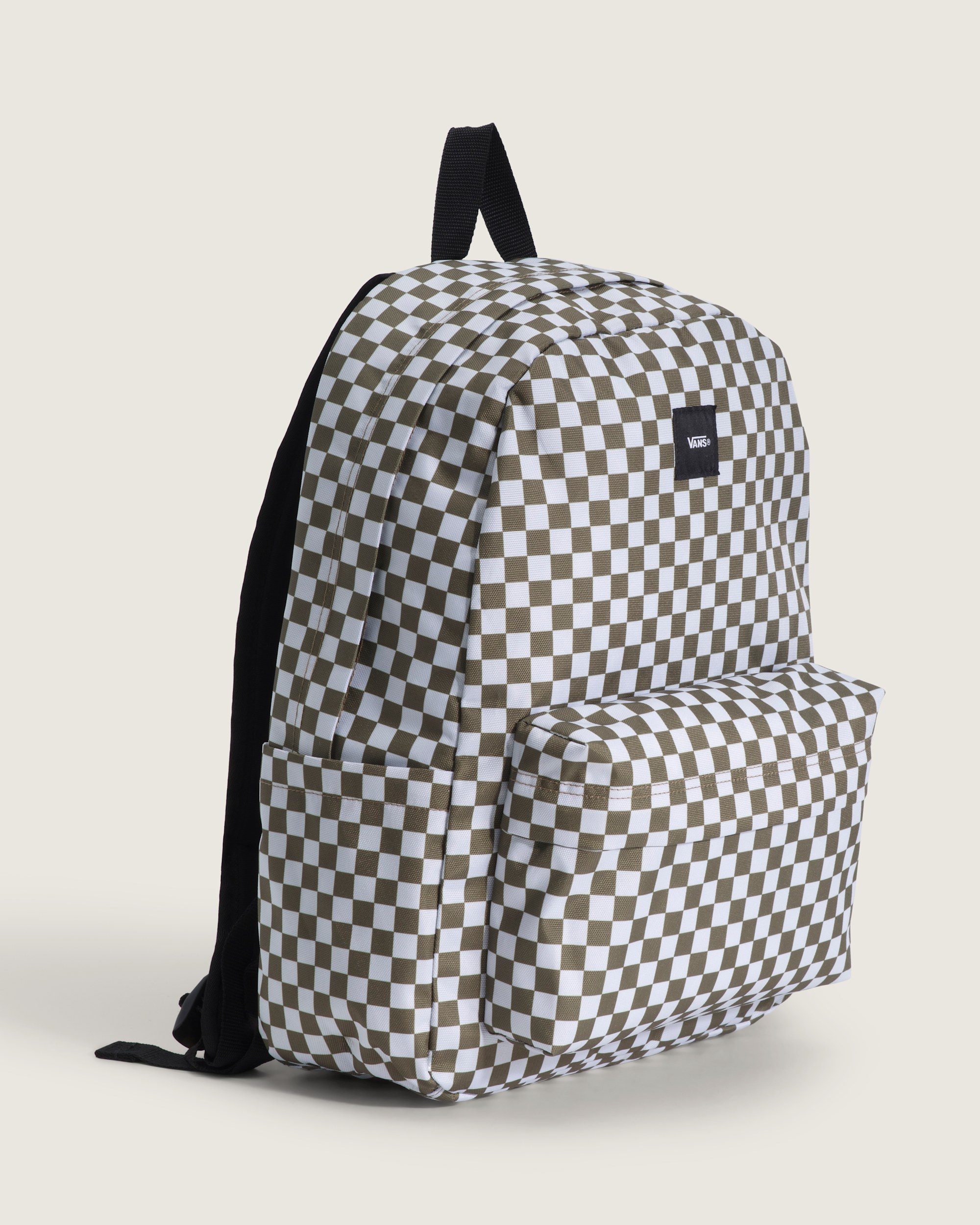 Old Skool Check Backpack VANS Olive Brown ALT5