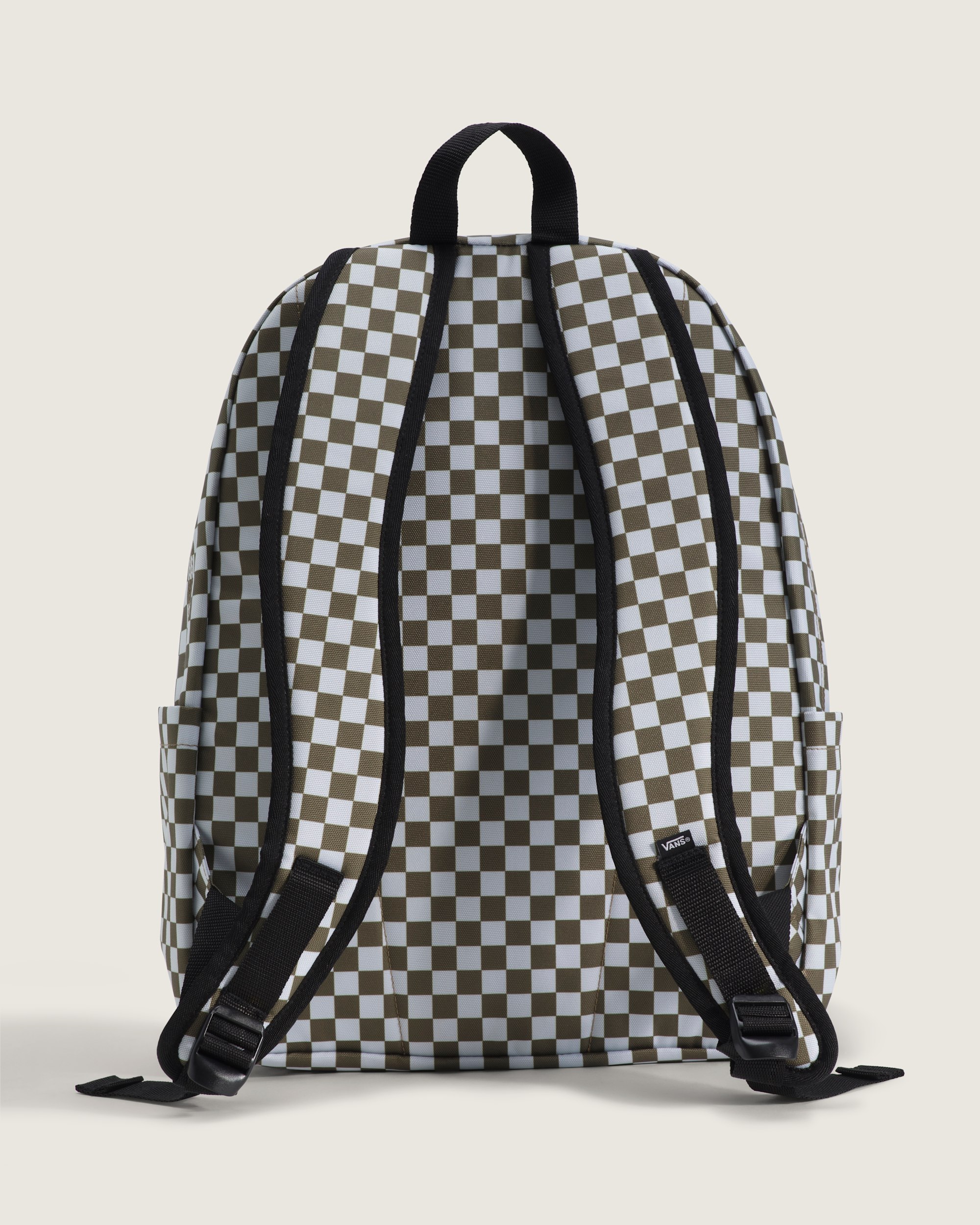 Old Skool Check Backpack VANS Olive Brown ALT6
