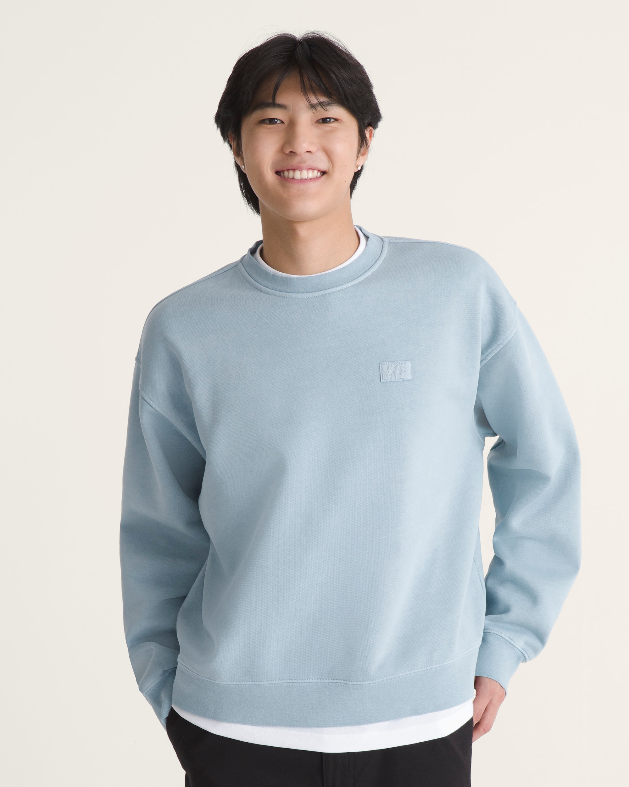 Premium Crewneck Sweatshirt VANS Soft Slate Blue ALT2