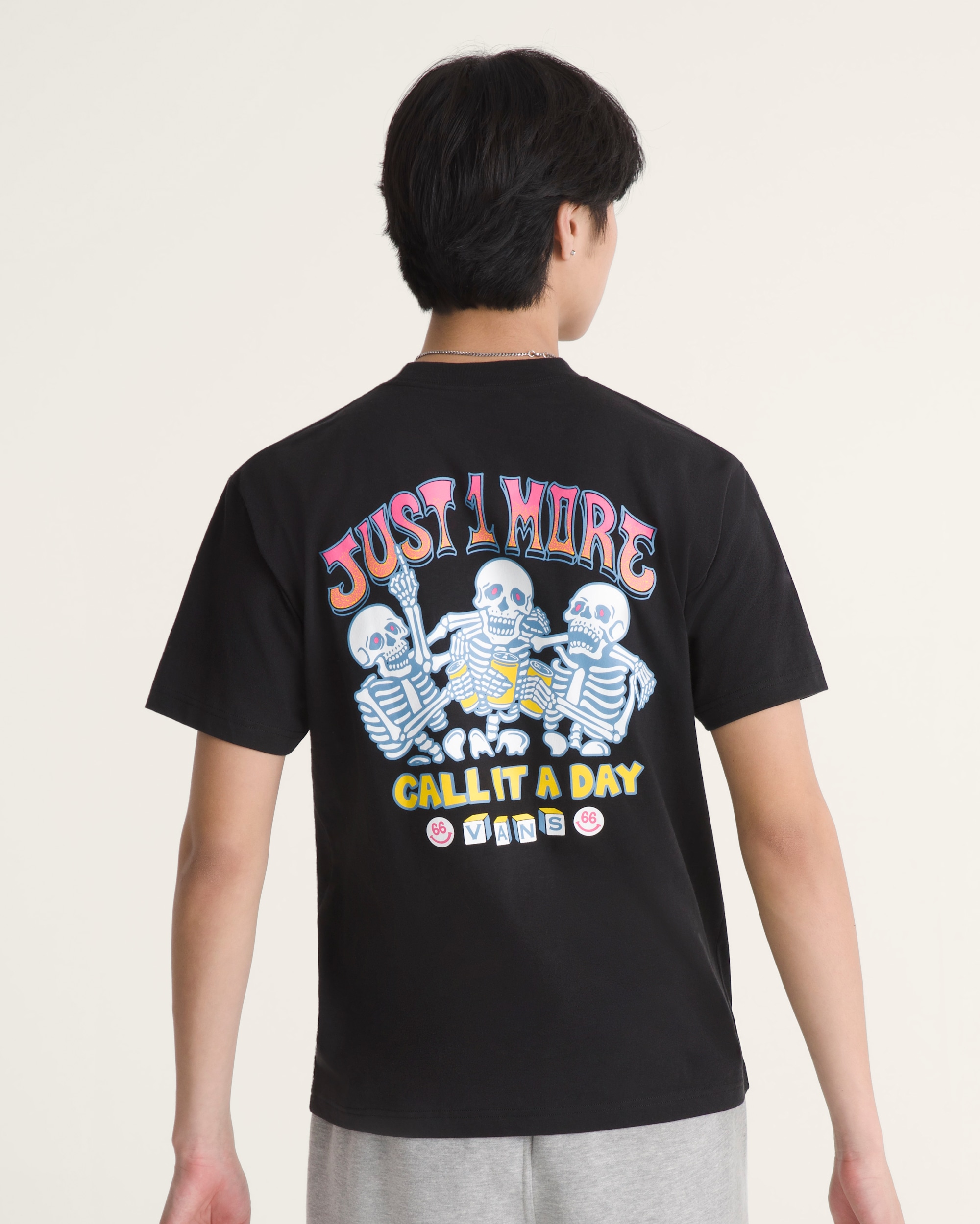 Beer Skull TShirt VANS Black ALT3