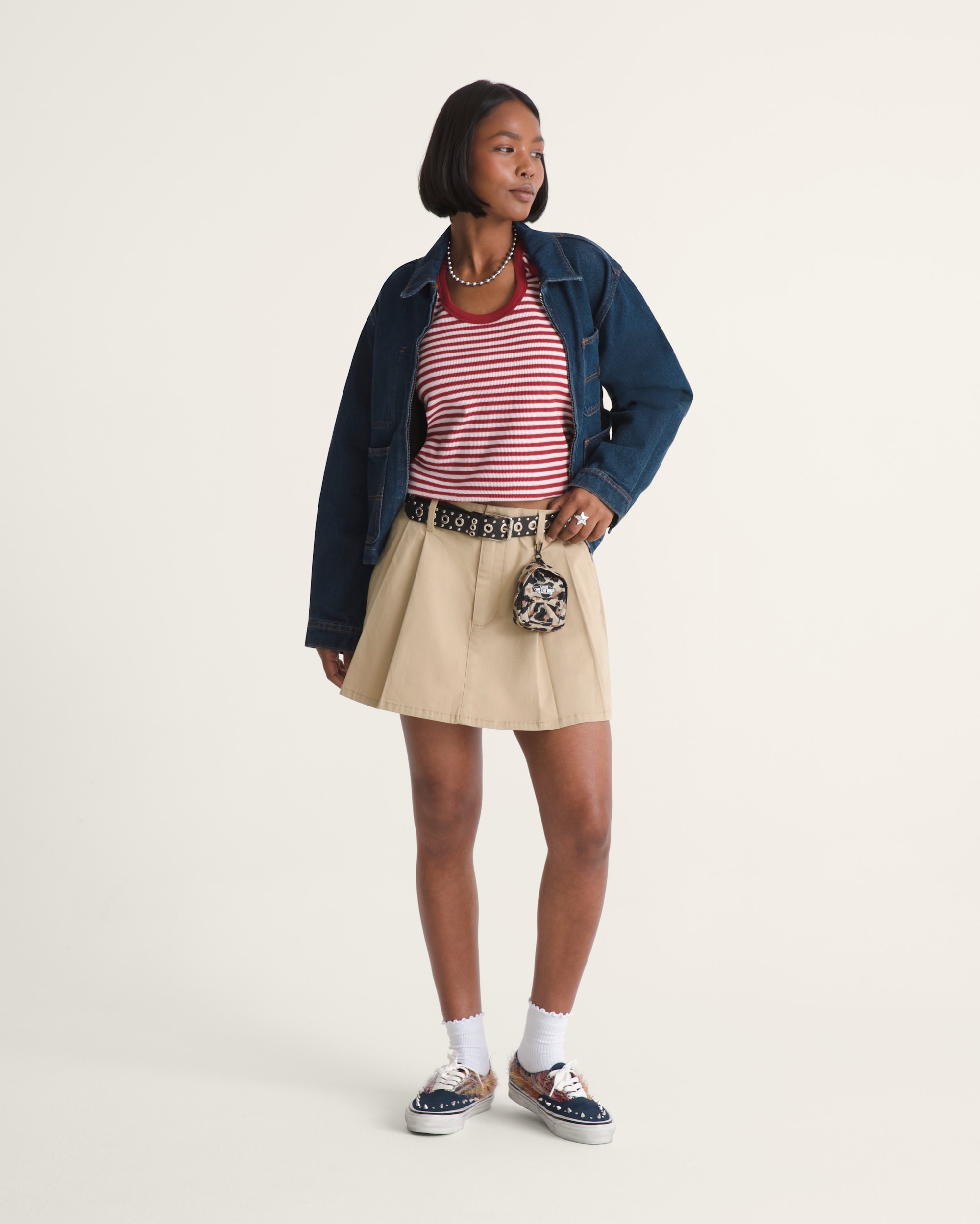 Lilly Stripe Tank VANS Poppy Ember Red ALT5
