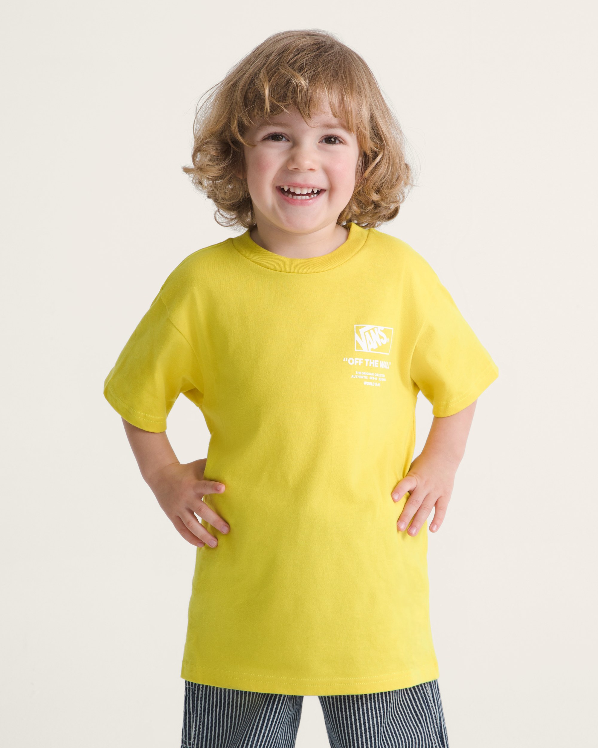Little Kids Stacked Hi TShirt VANS Dusty Gold ALT2