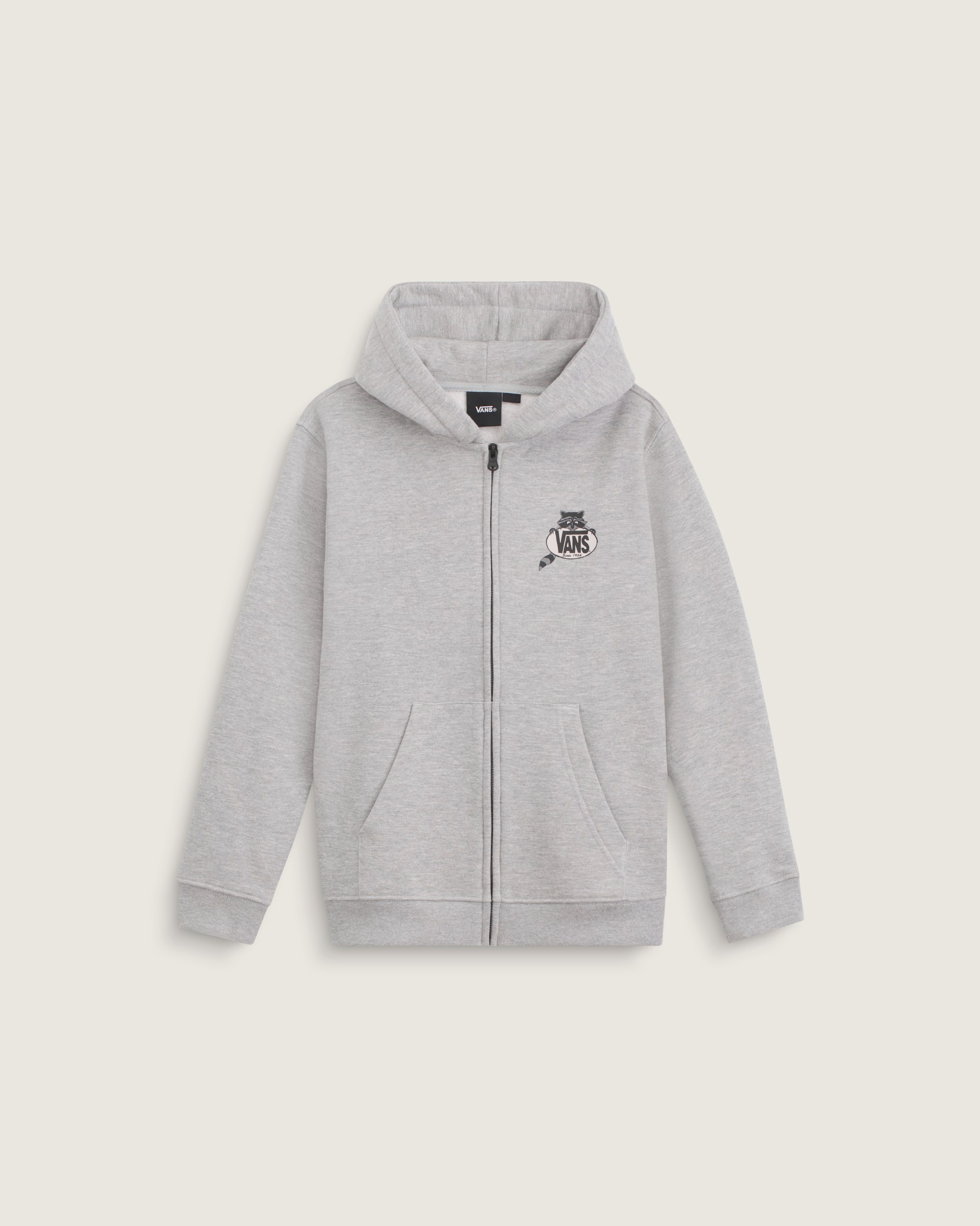 Kids Dumpster Raccoon Zip Hoodie VANS Cement Heather Grey ALT1