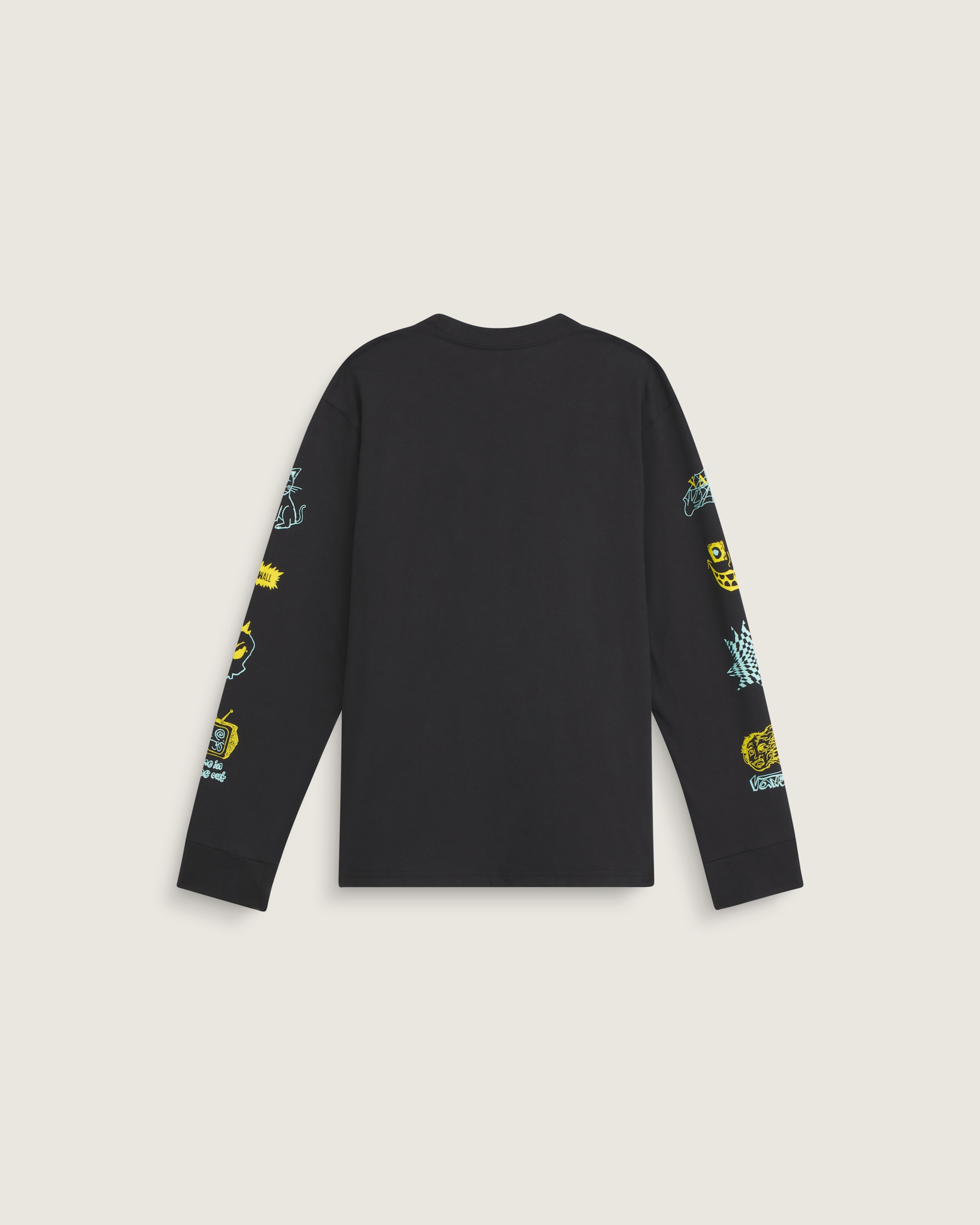 Kids Zoned Out Long Sleeve TShirt VANS Black ALT1