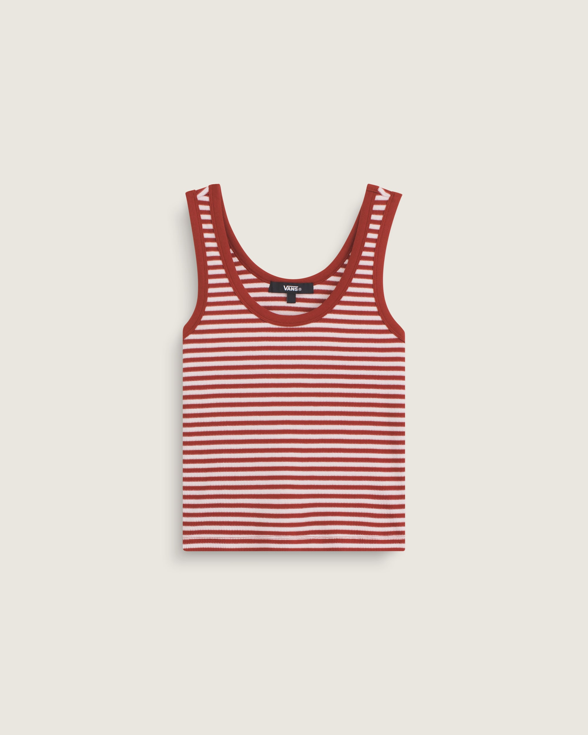 Lilly Stripe Tank VANS Poppy Ember Red HERO