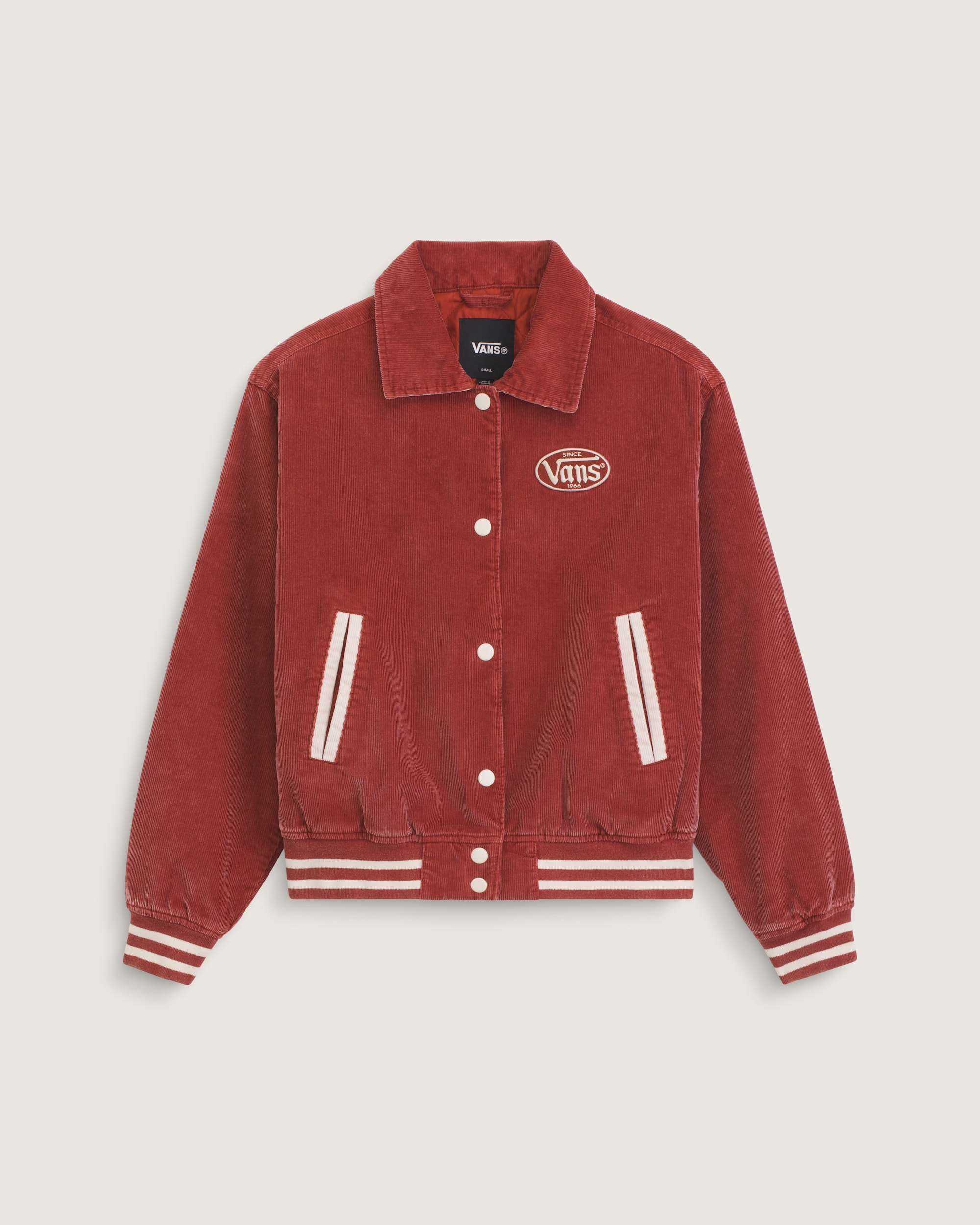 Milliken Varsity Jacket VANS Poppy Ember Red HERO