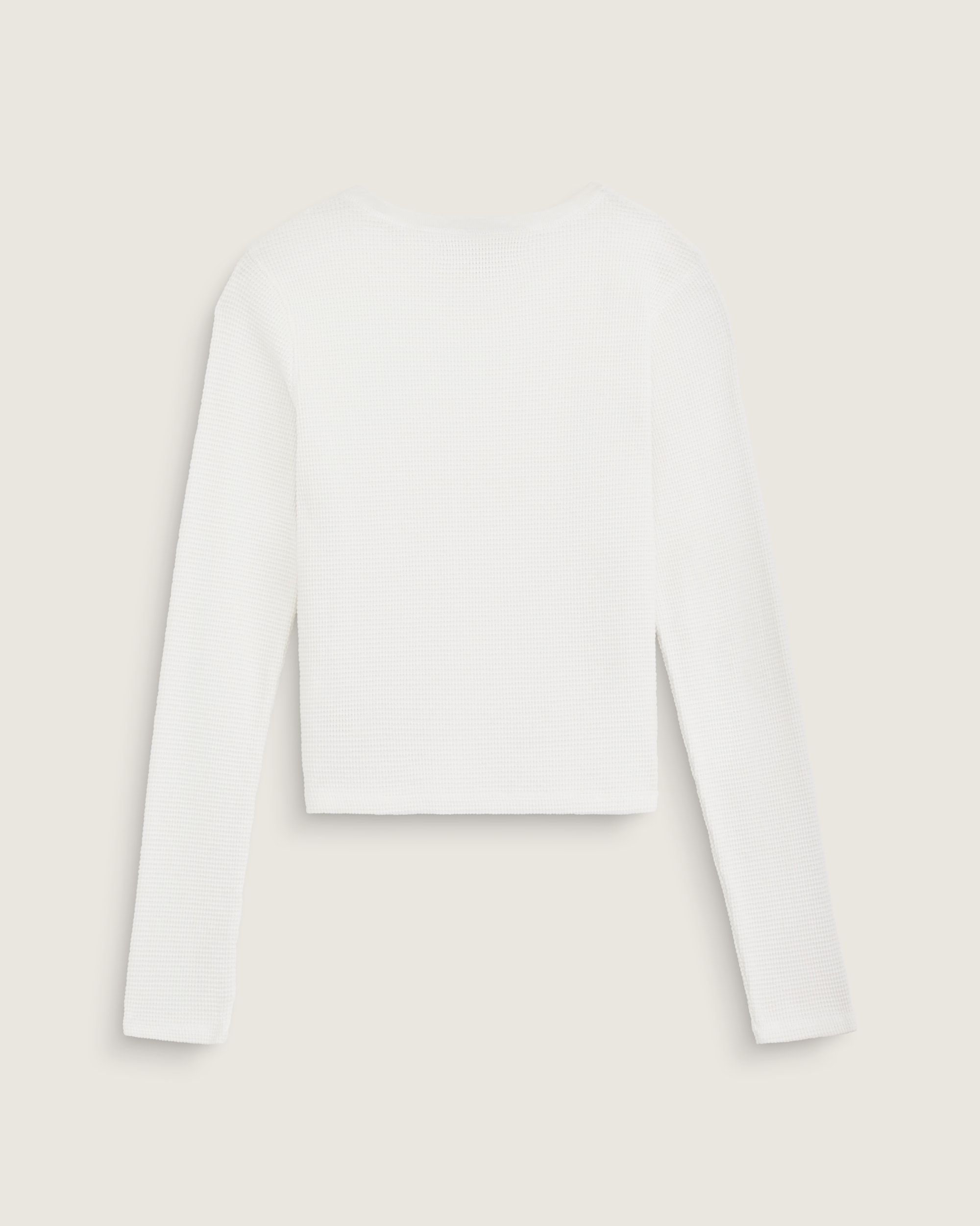 Teri Waffle Long Sleeve Shirt VANS Marshmallow White ALT1