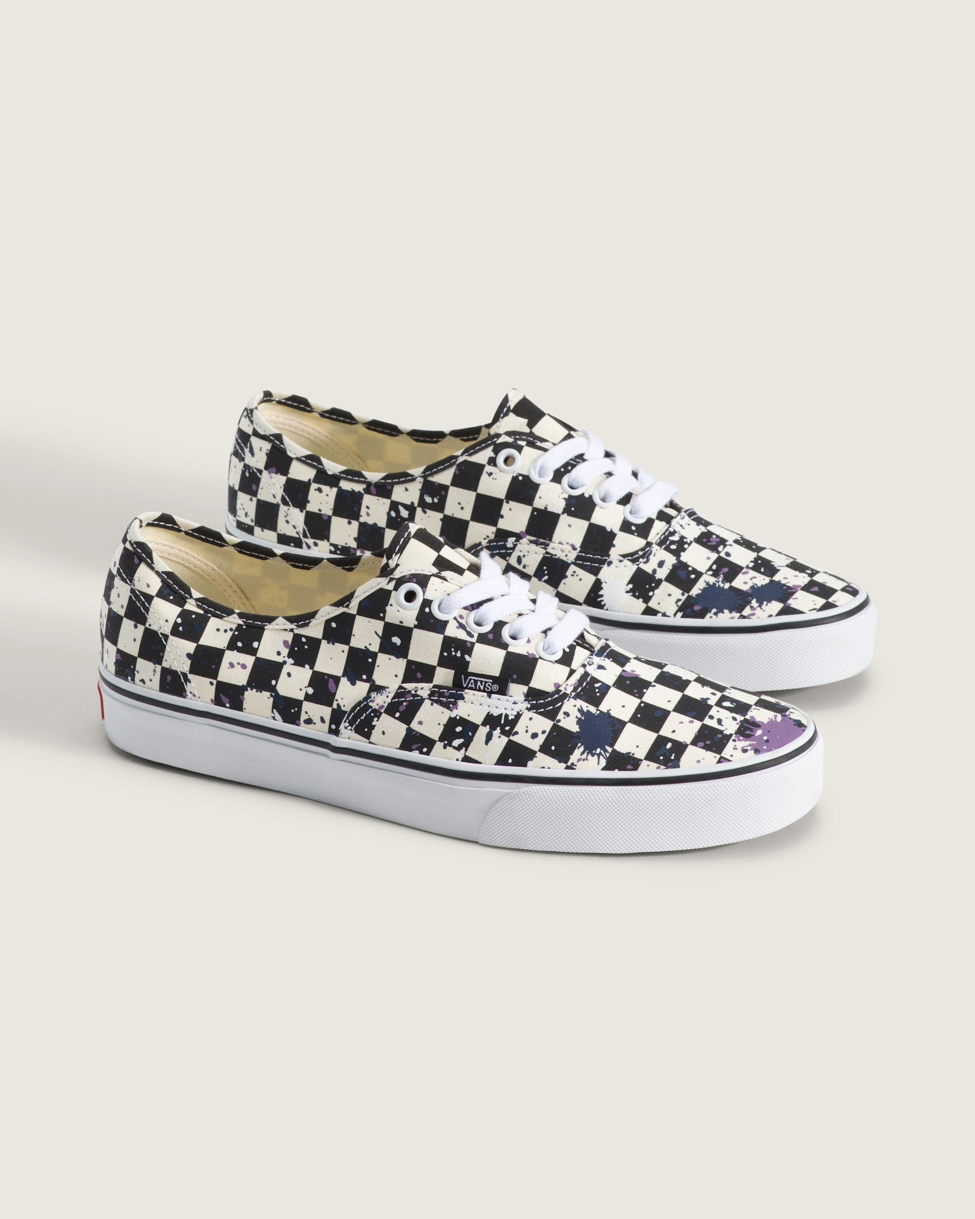 Authentic Shoe VANS Splatter Checkerboard Black ALT1