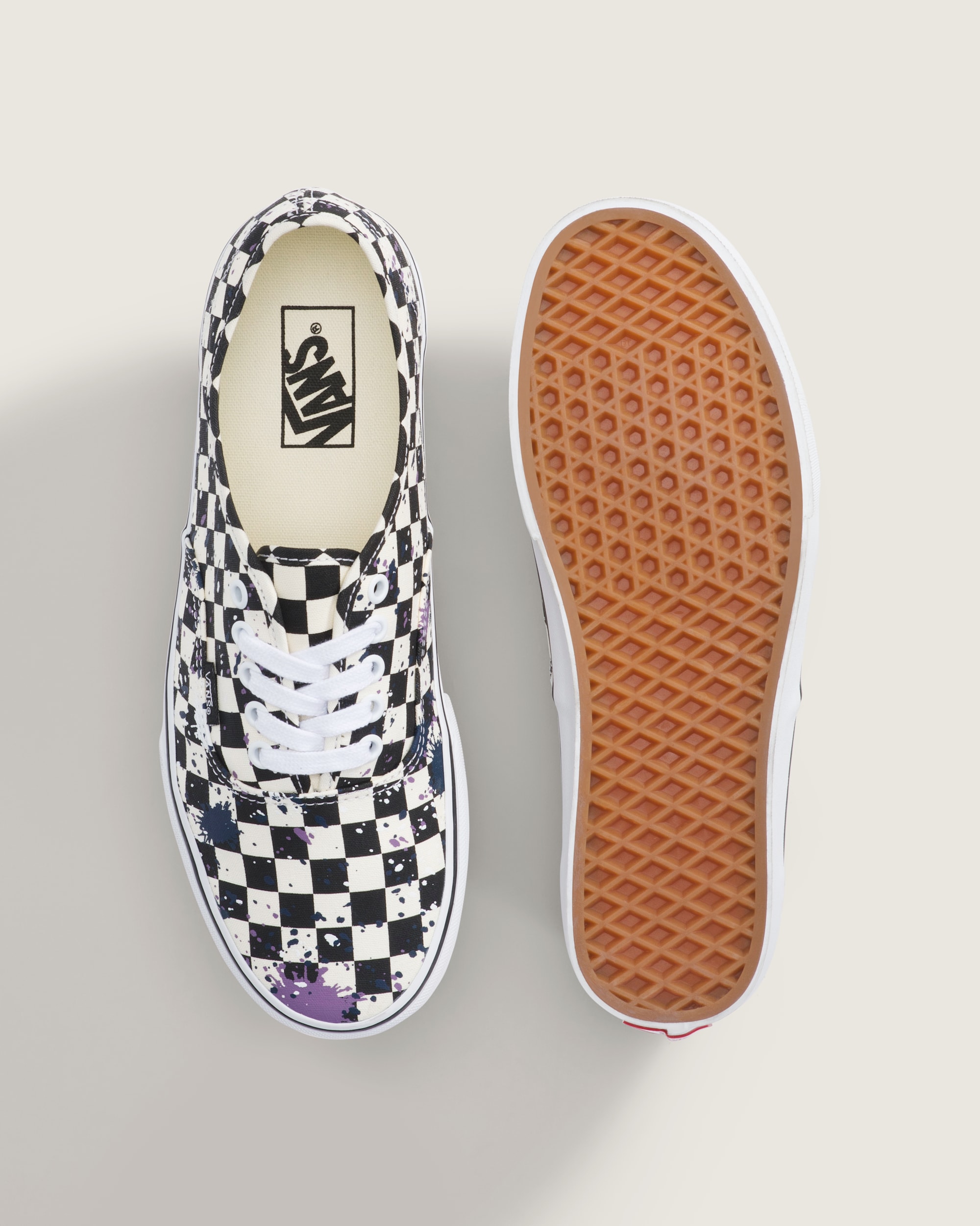 Authentic Shoe VANS Splatter Checkerboard Black ALT2