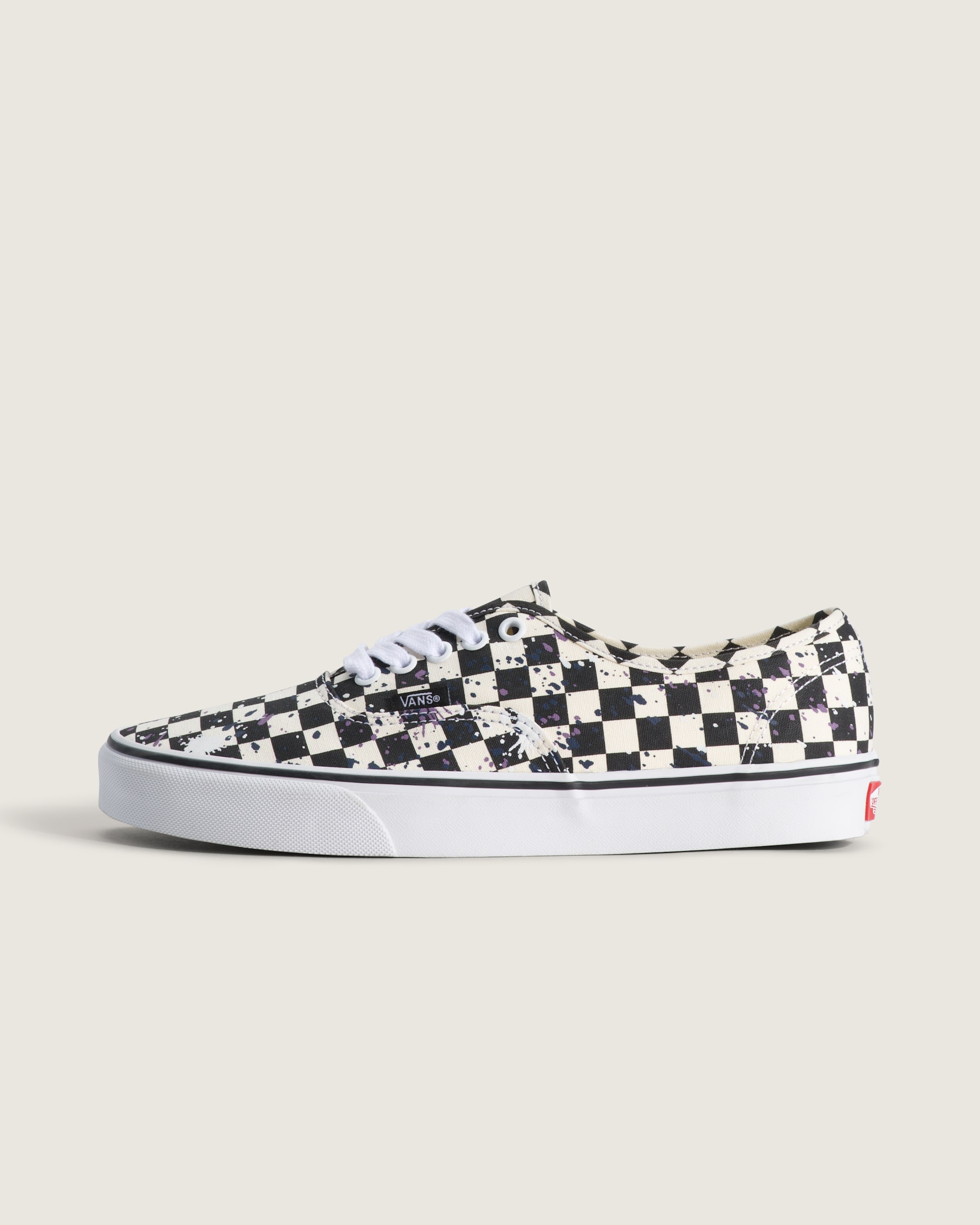 Authentic Shoe VANS Splatter Checkerboard Black HERO