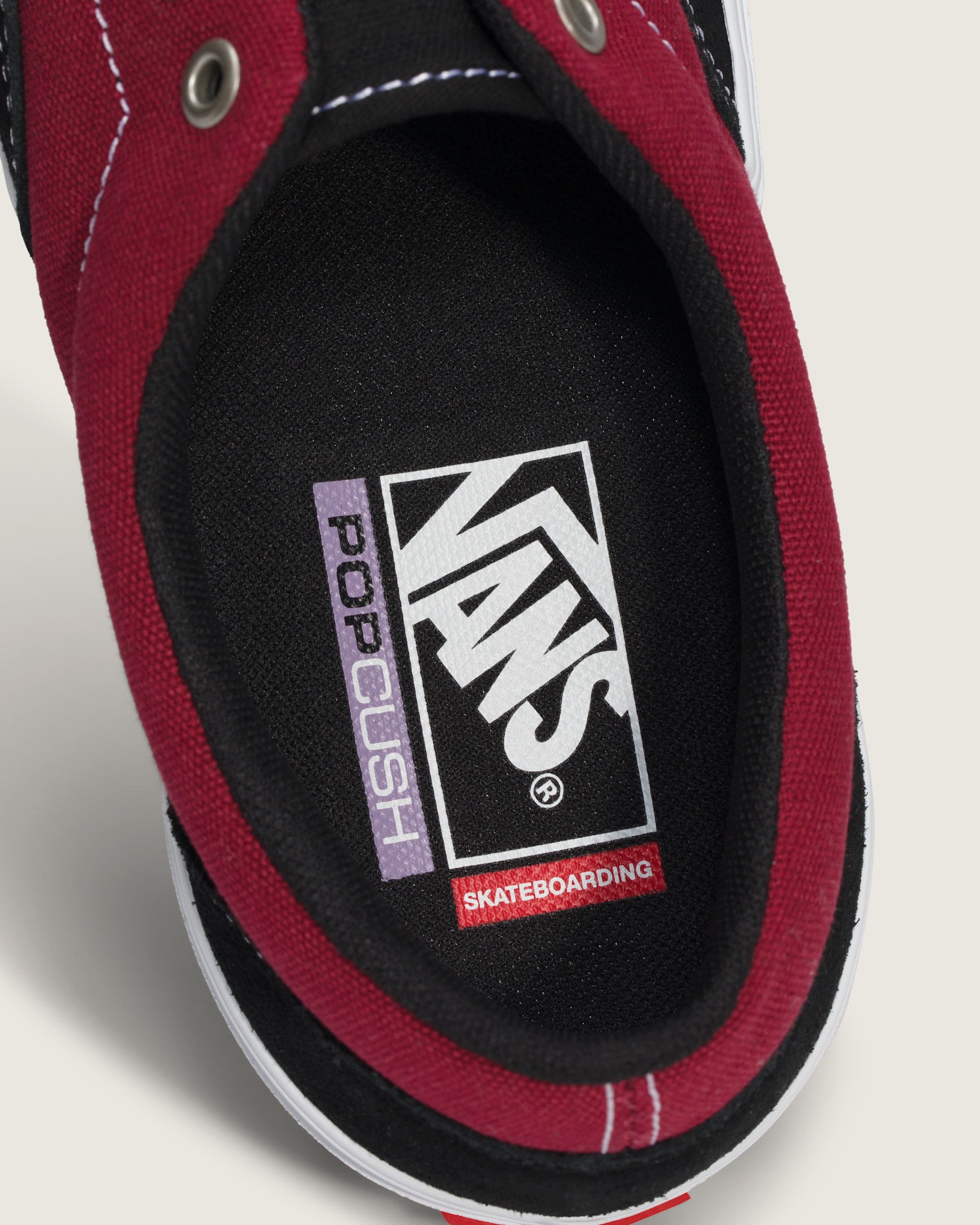 Skate Era Shoe VANS Black  Dark Red ALT4