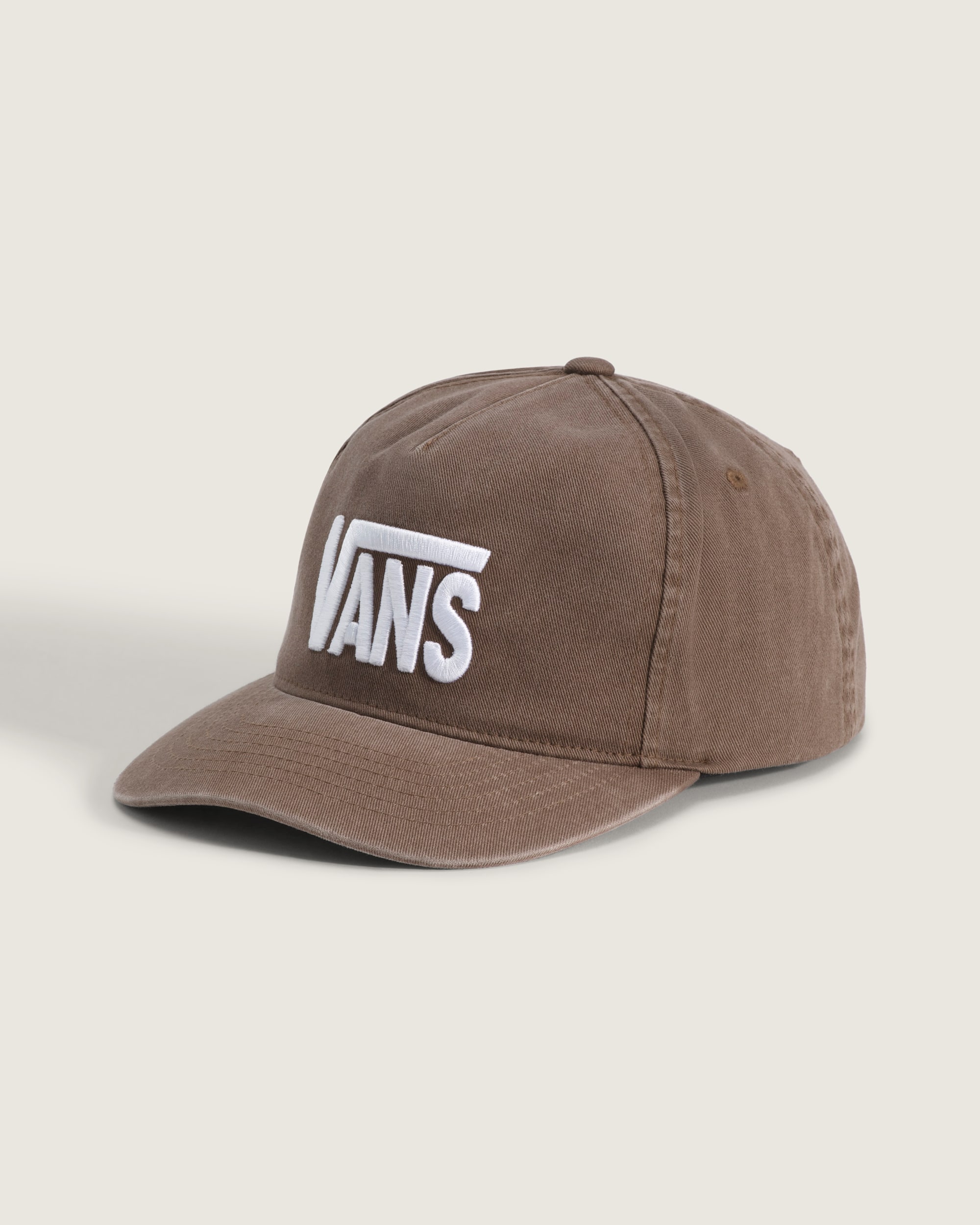 Stretch Logo Snapback Hat VANS Vintage Cocoa HERO