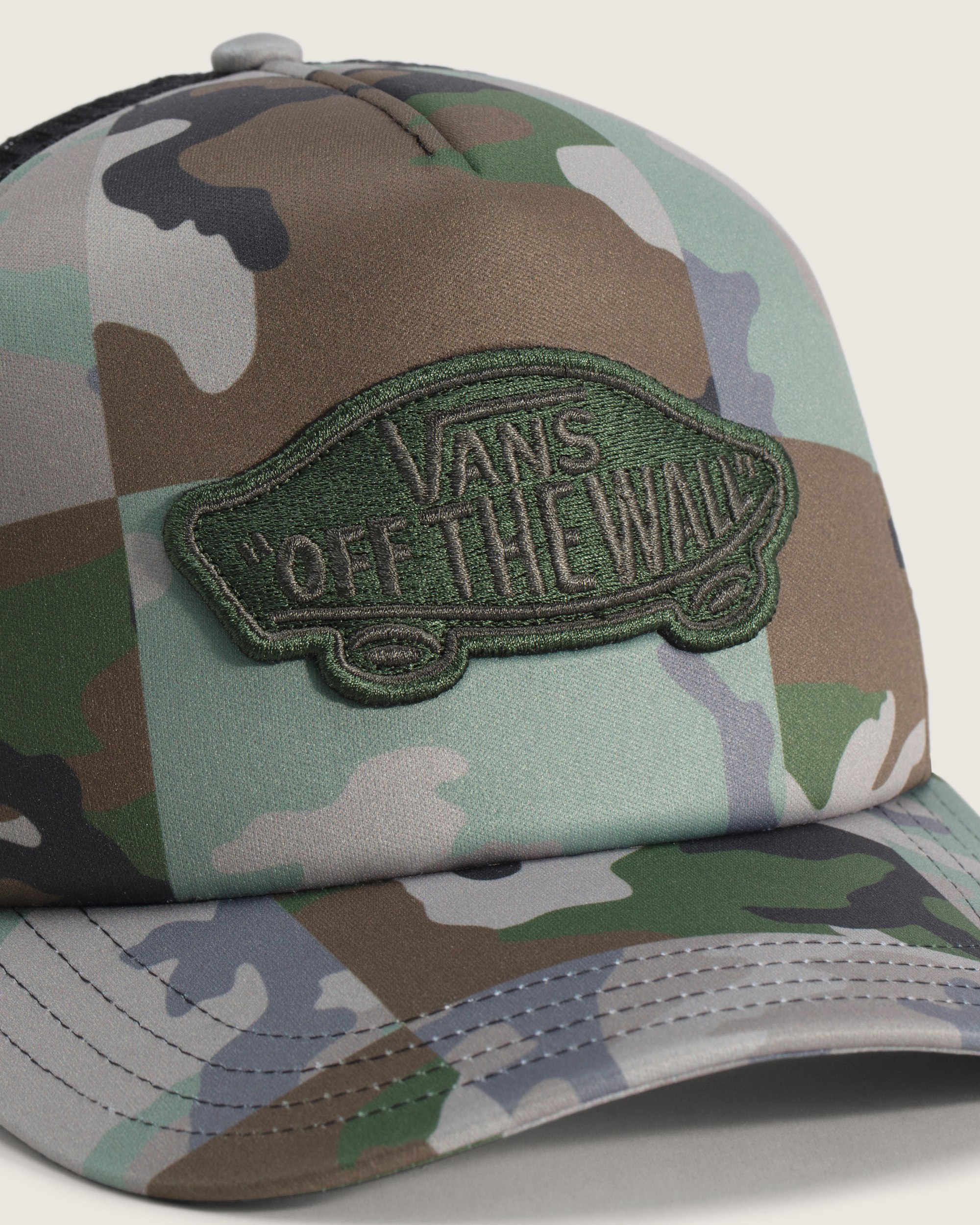 Classic Patch Curved Bill Trucker Hat VANS Aluminum ALT1