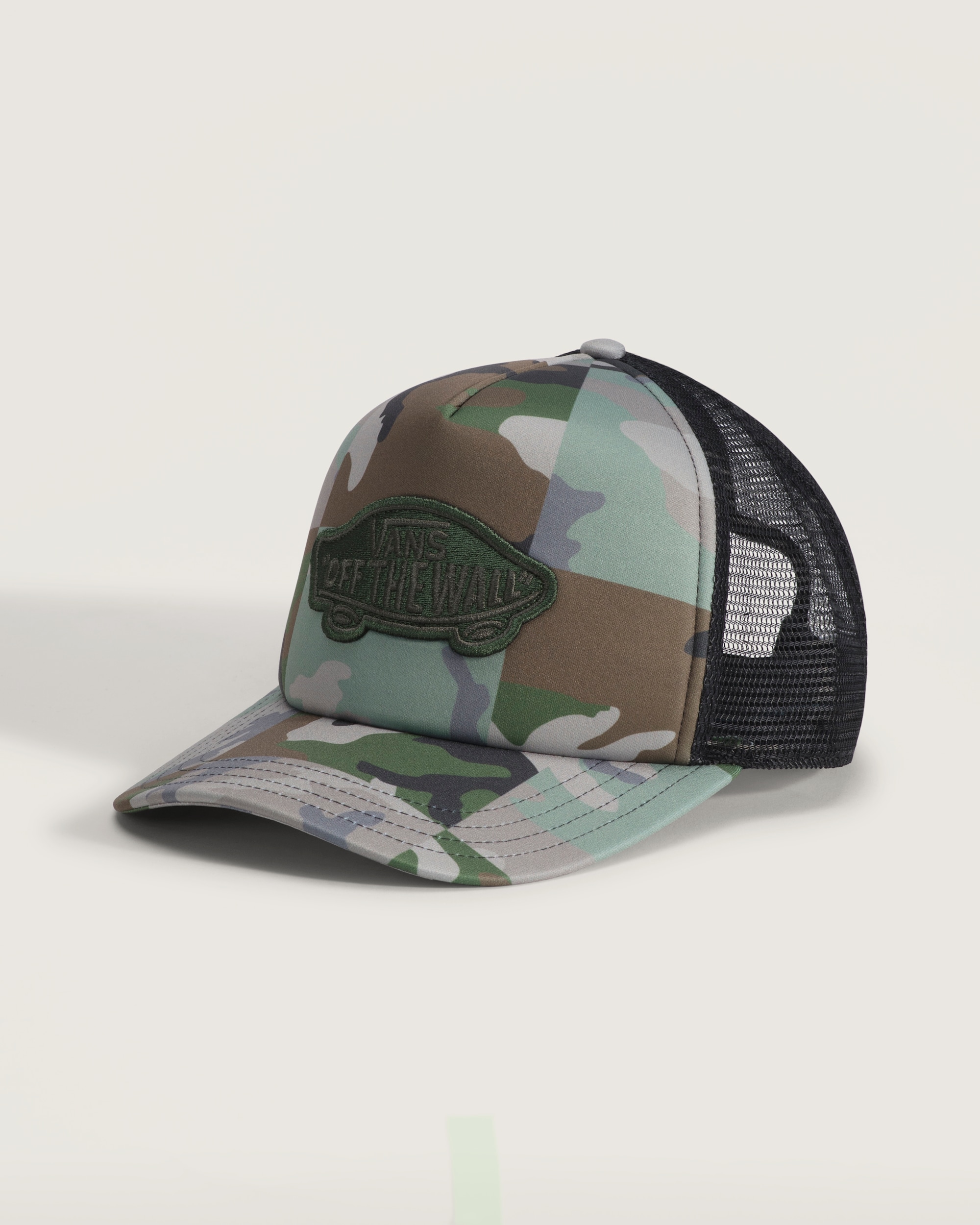 Classic Patch Curved Bill Trucker Hat VANS Aluminum HERO