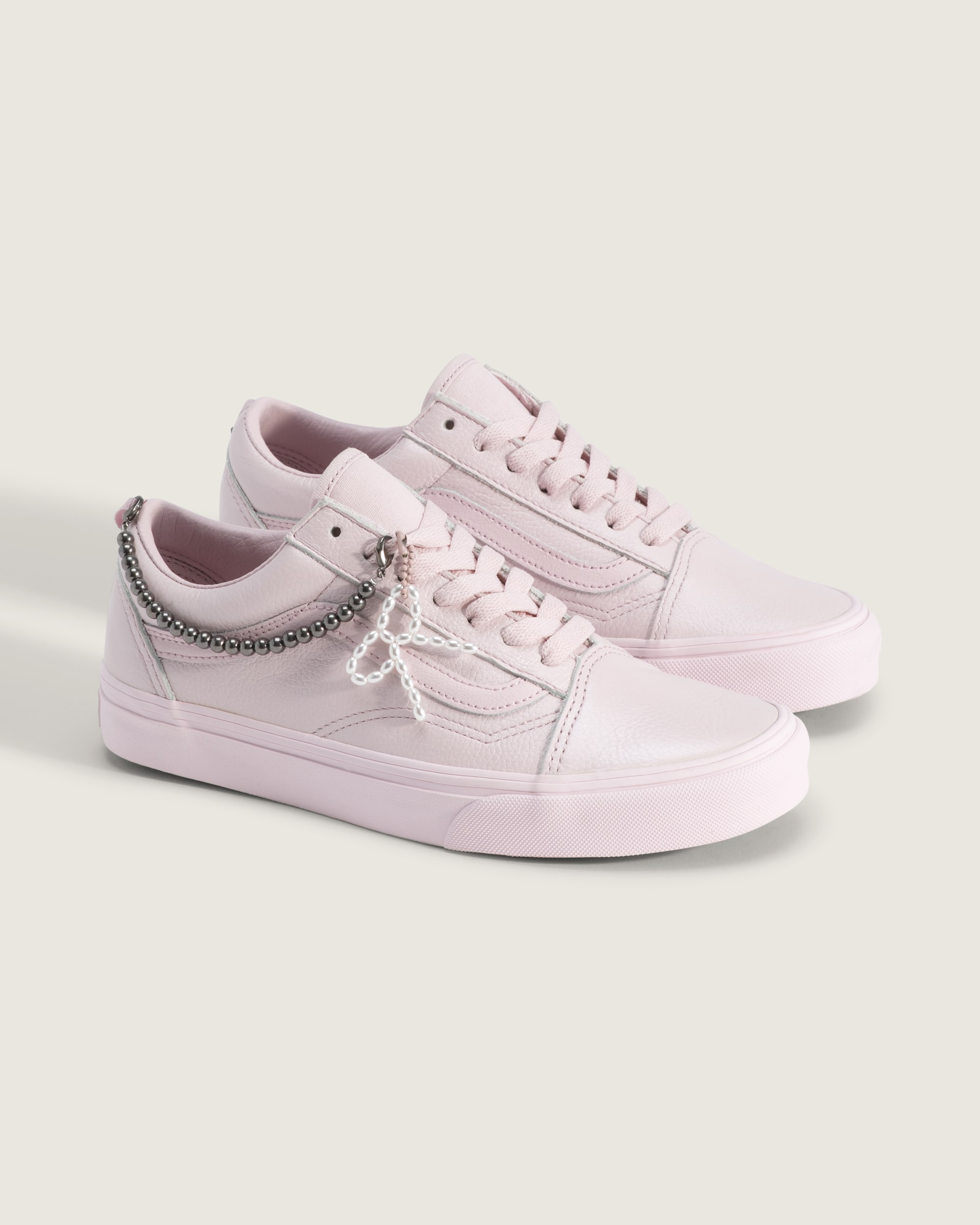 Old Skool Shoe VANS Pale Petal Pink  White ALT1