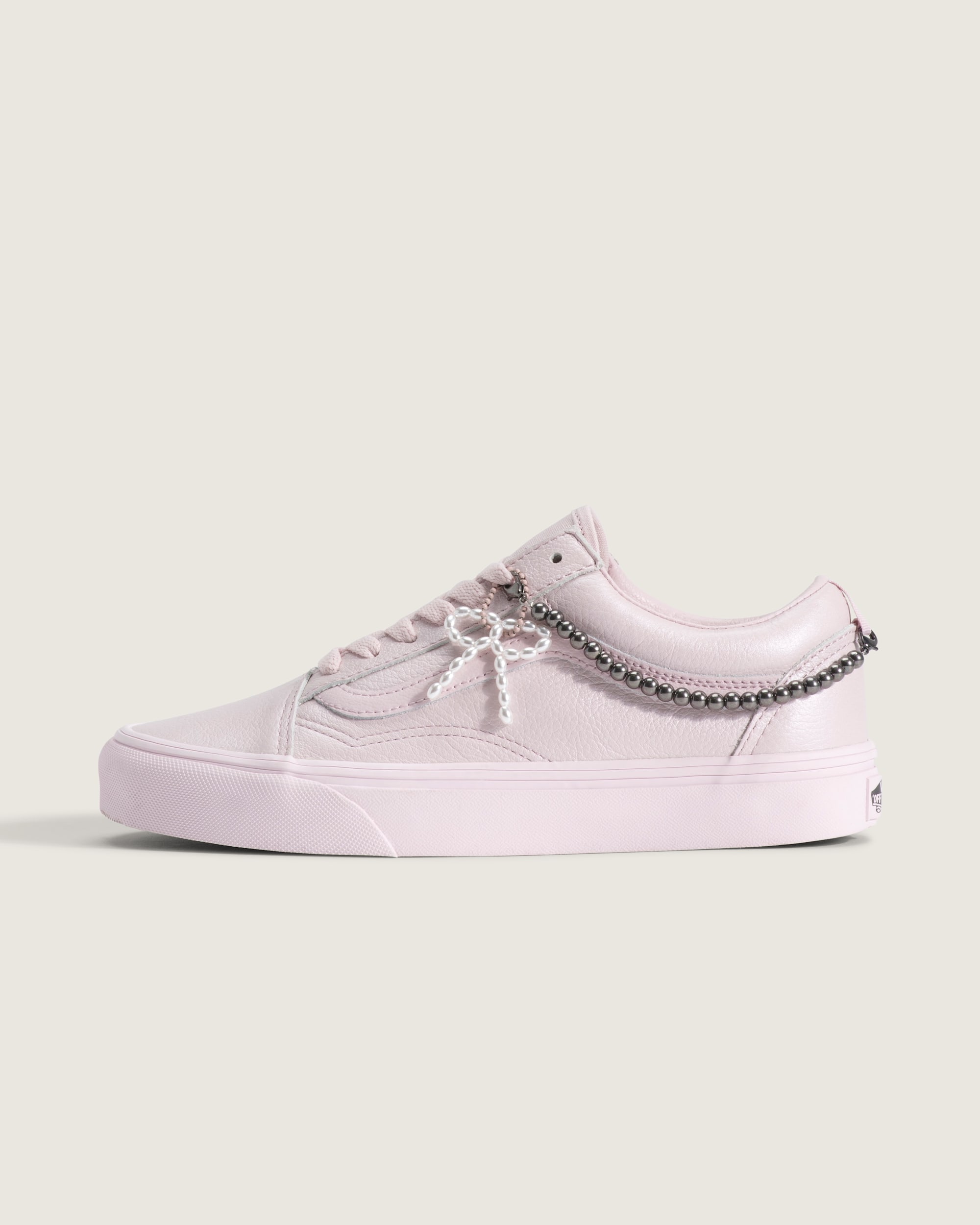 Old Skool Shoe VANS Pale Petal Pink  White HERO
