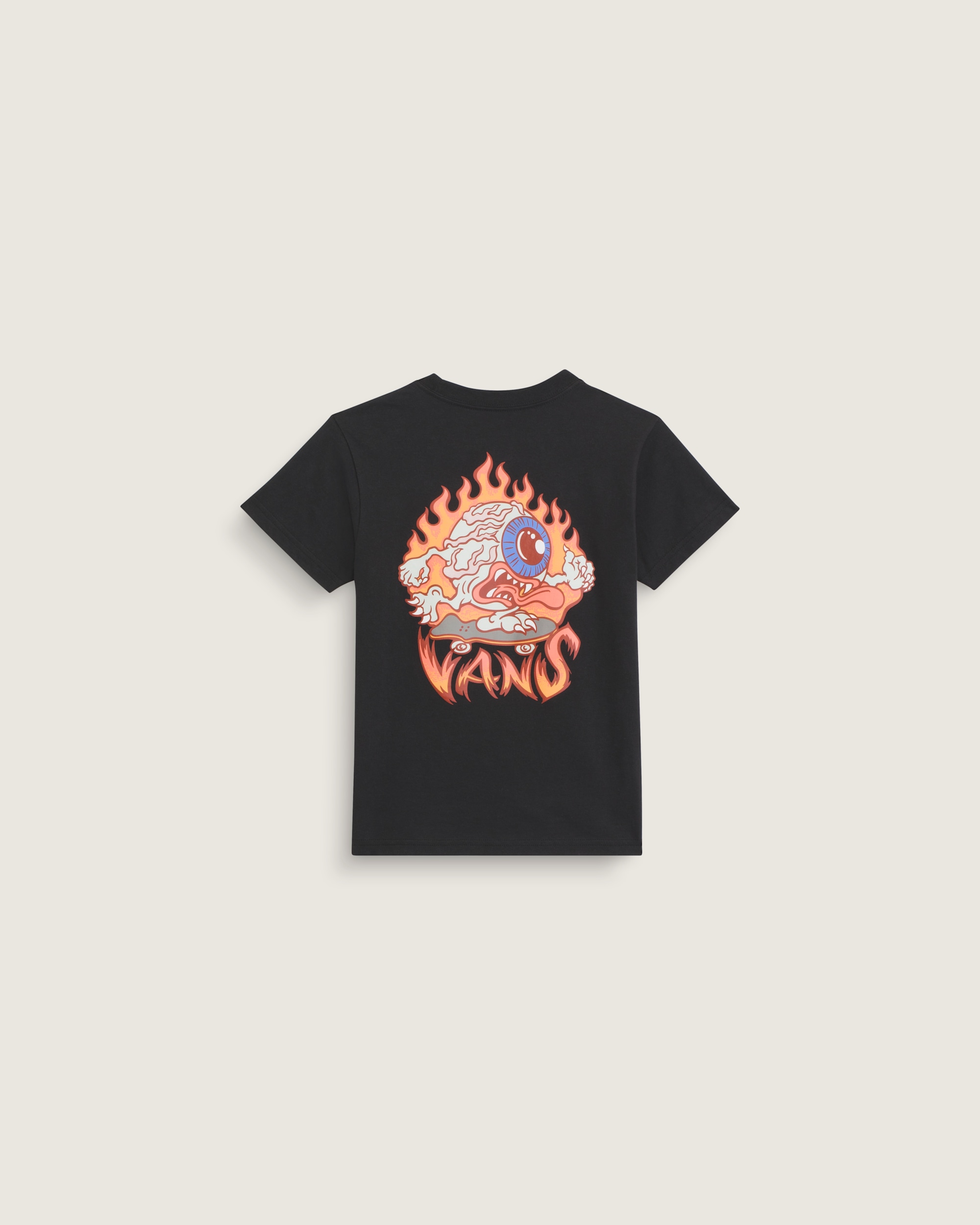 Little Kids Eye Skate Glow In The Dark TShirt VANS GlowintheDark  Black ALT3