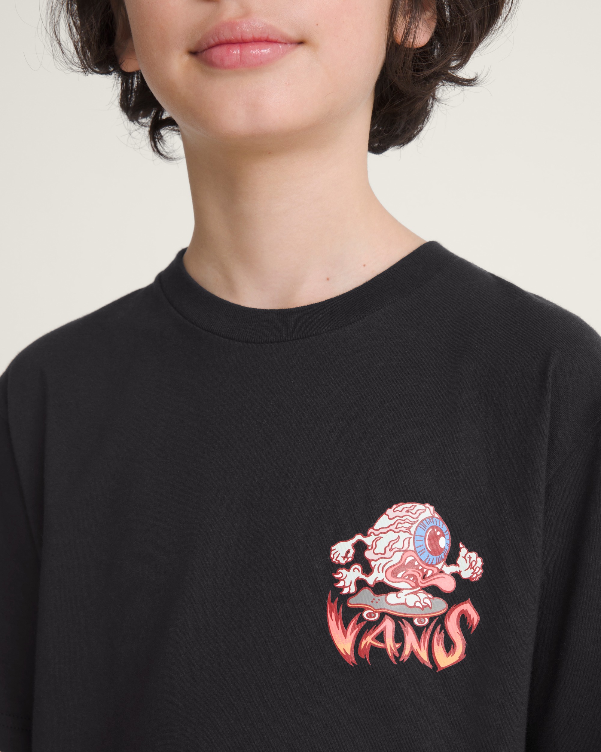 Kids Eye Skate Glow In The Dark TShirt VANS Black ALT4