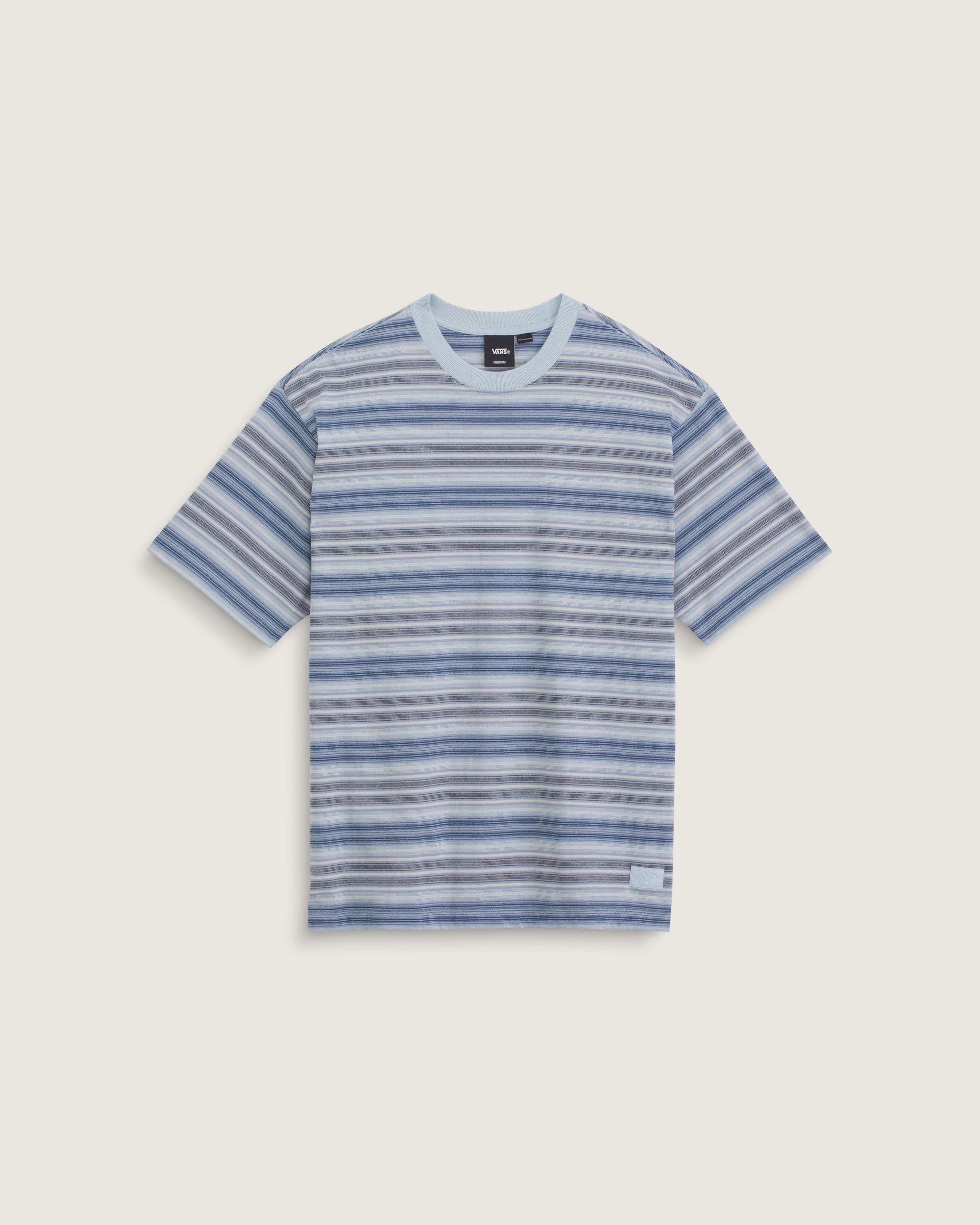 Ringer Striped Knit Shirt VANS Soft Slate Blue HERO