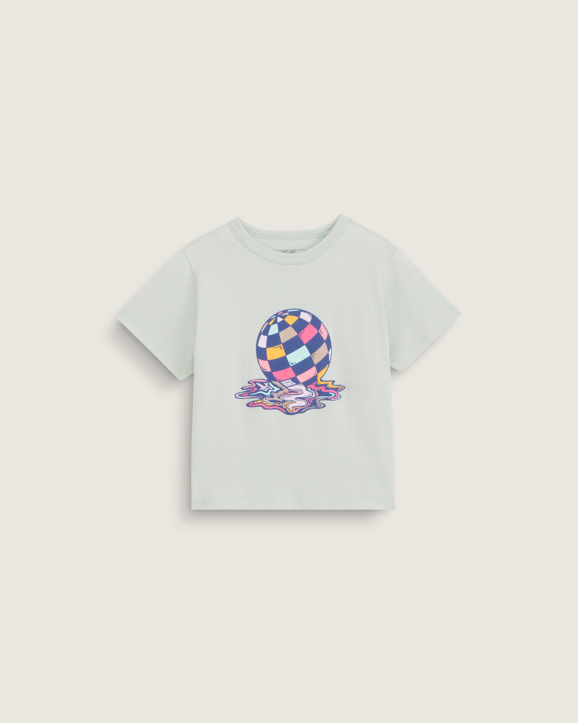 Kids Disco Melt TShirt VANS Dusty Mint Green HERO