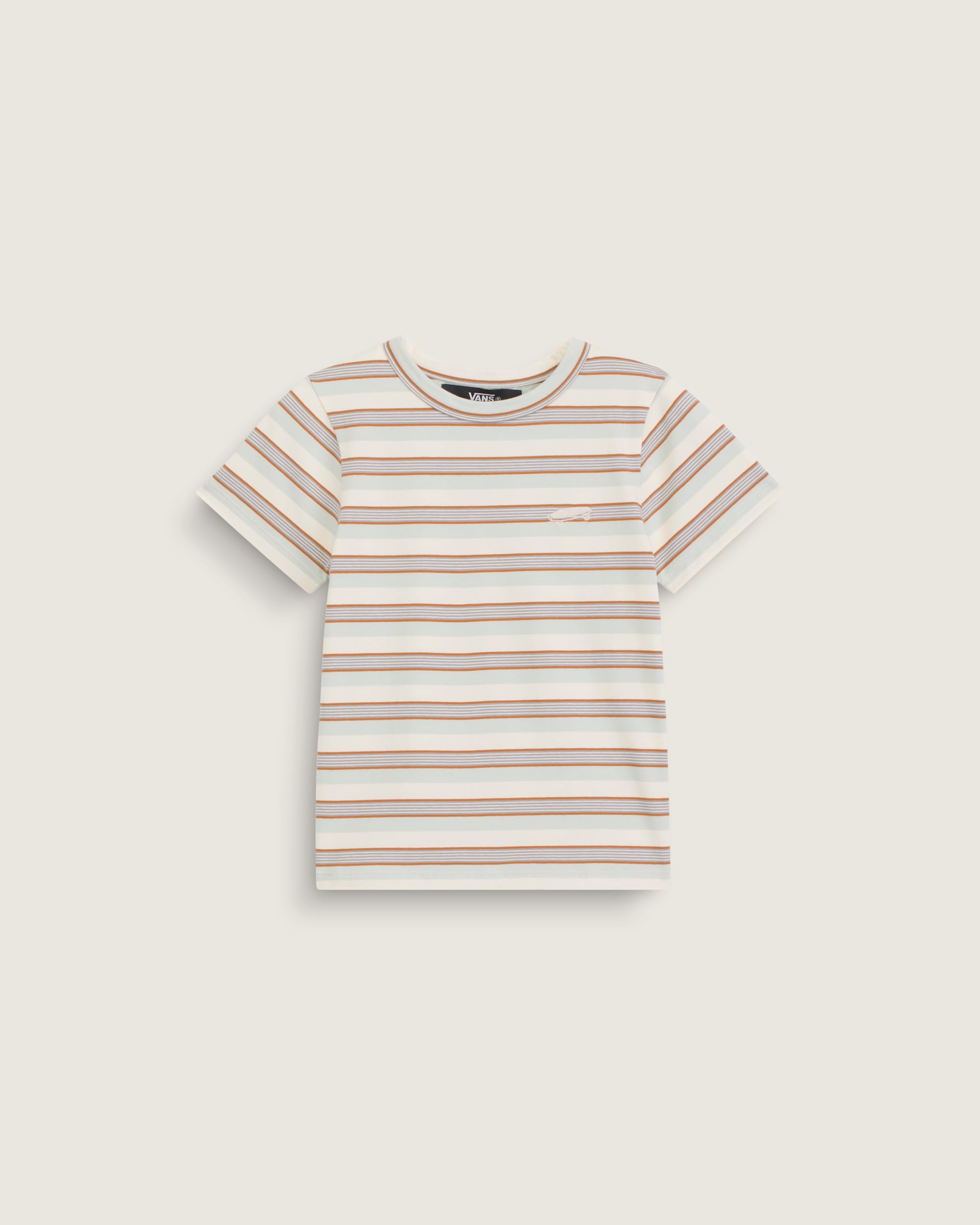 Kids Lucie Striped Knit Top VANS Almond Crisp HERO