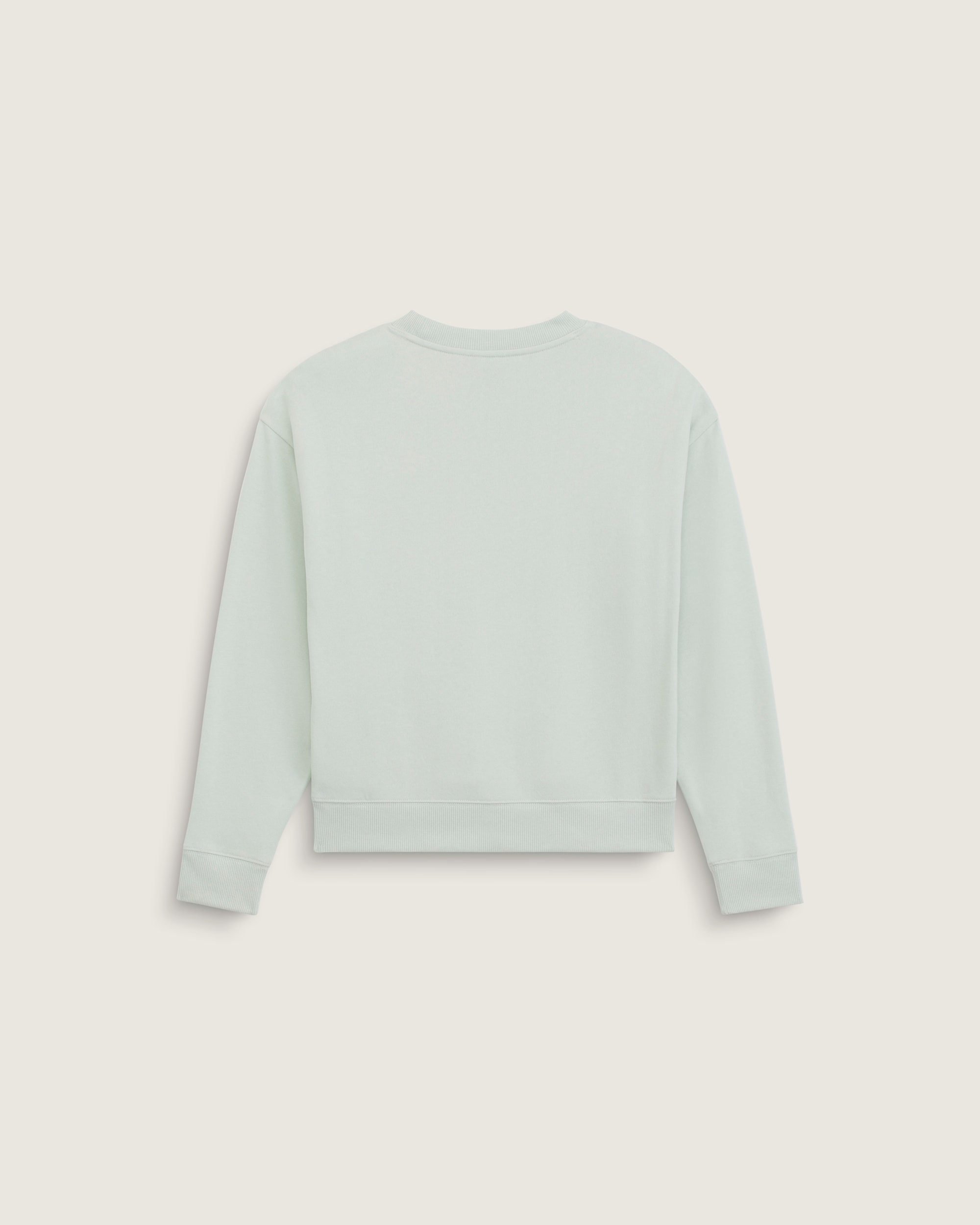 Kids Script Logo Oversized Crew Sweatshirt VANS Dusty Mint Green ALT1