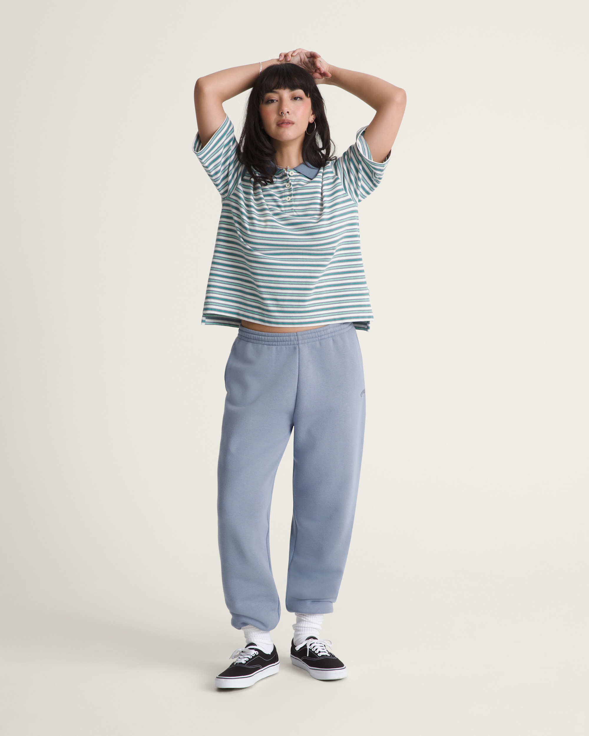 Salton Fleece Jogger Pants VANS Glacial Slate Blue ALT3