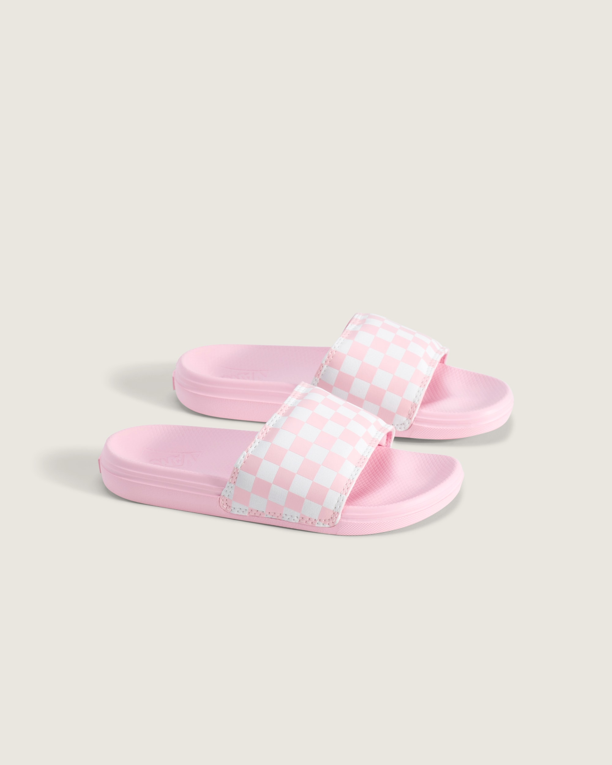 Little Kids La Costa Slide VANS Checkerboard Coral Blush Pink ALT1