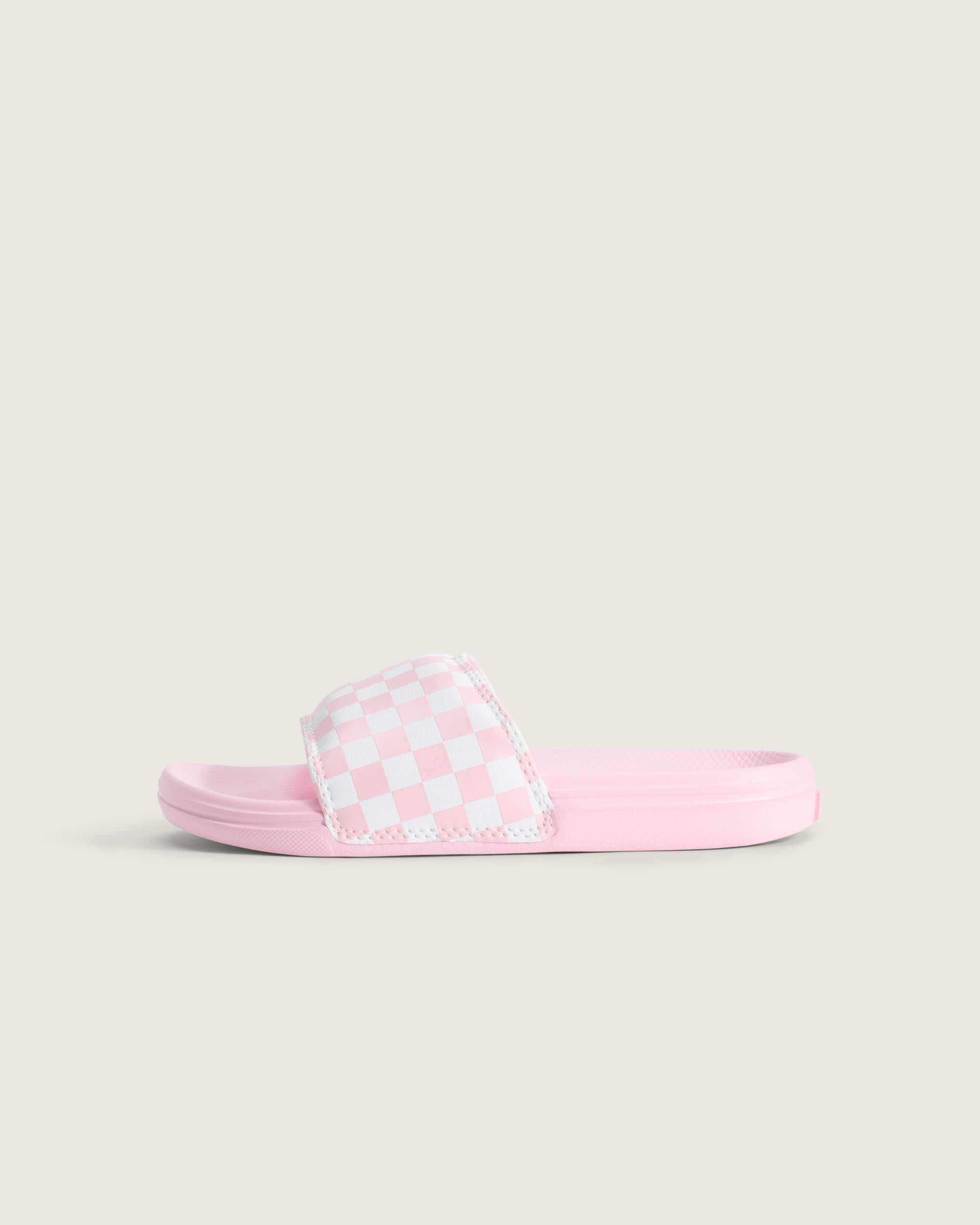Little Kids La Costa Slide VANS Checkerboard Coral Blush Pink HERO