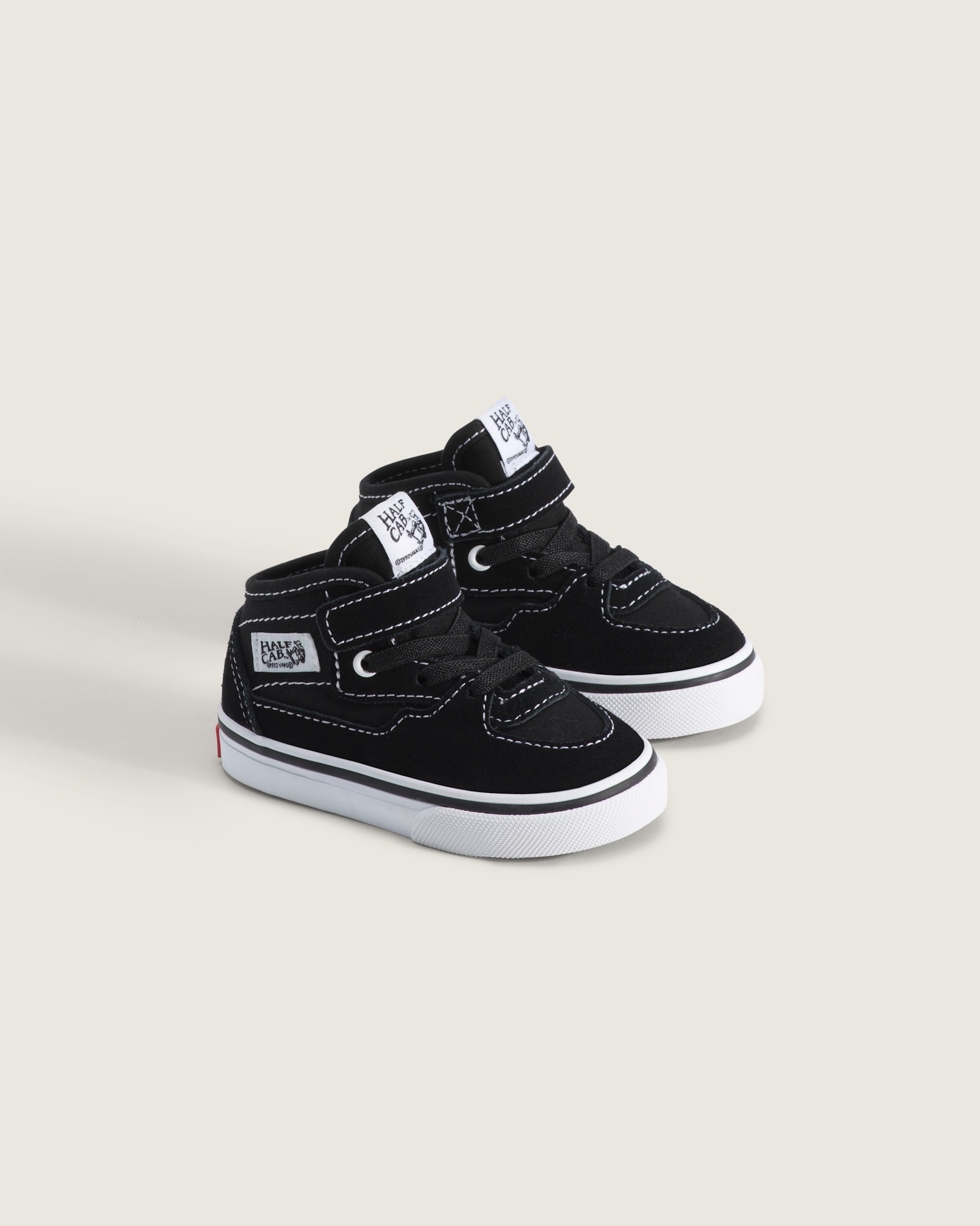 Toddler Half Cab Decon Shoe VANS Suede Black  White ALT1