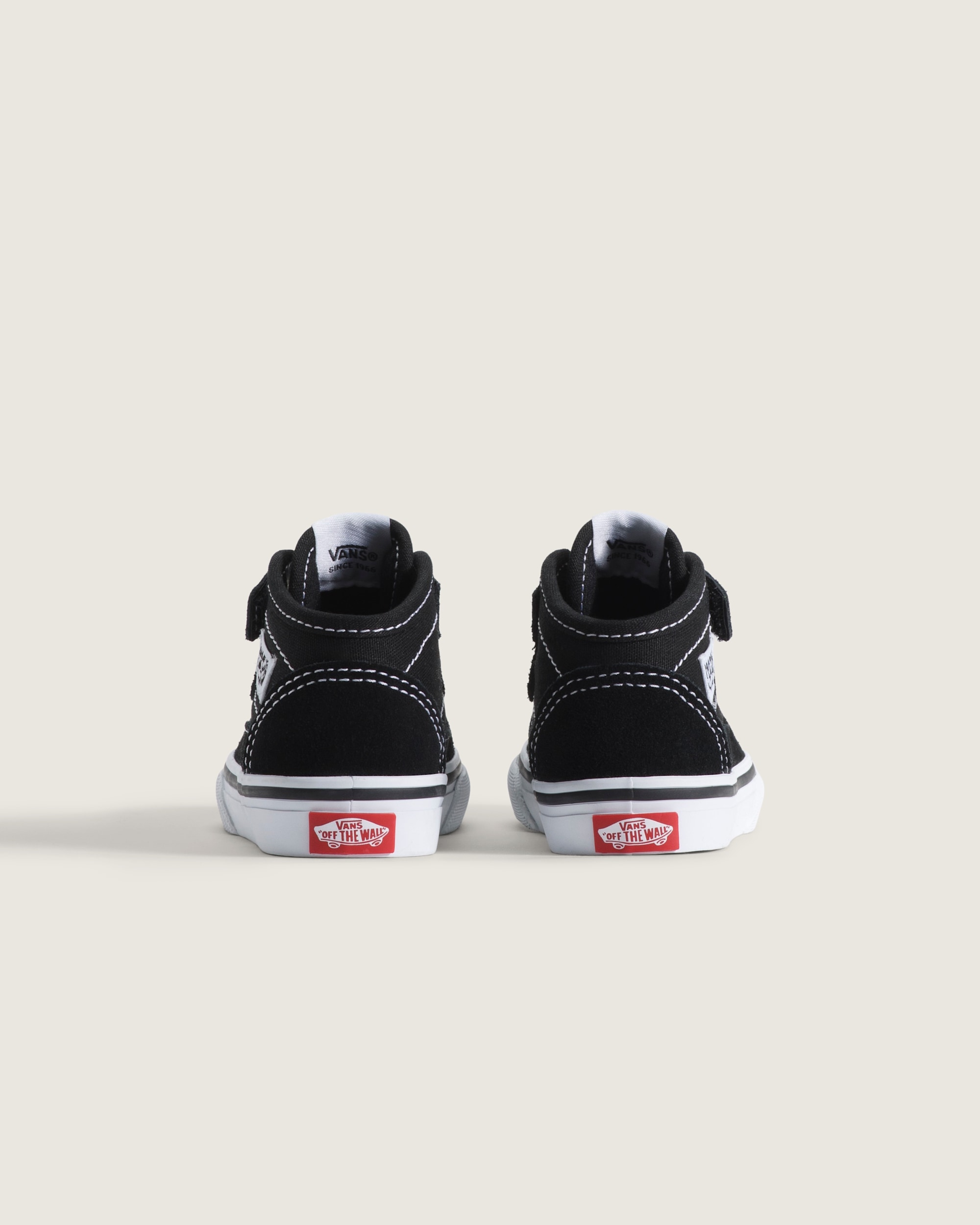 Toddler Half Cab Decon Shoe VANS Suede Black  White ALT3