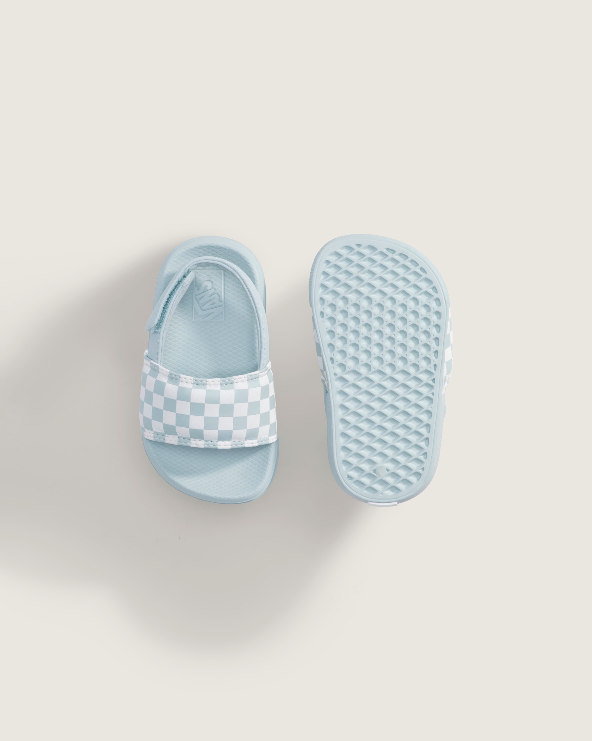 Toddler La Costa V Slide VANS Checkerboard Dawn Mist Blue ALT2