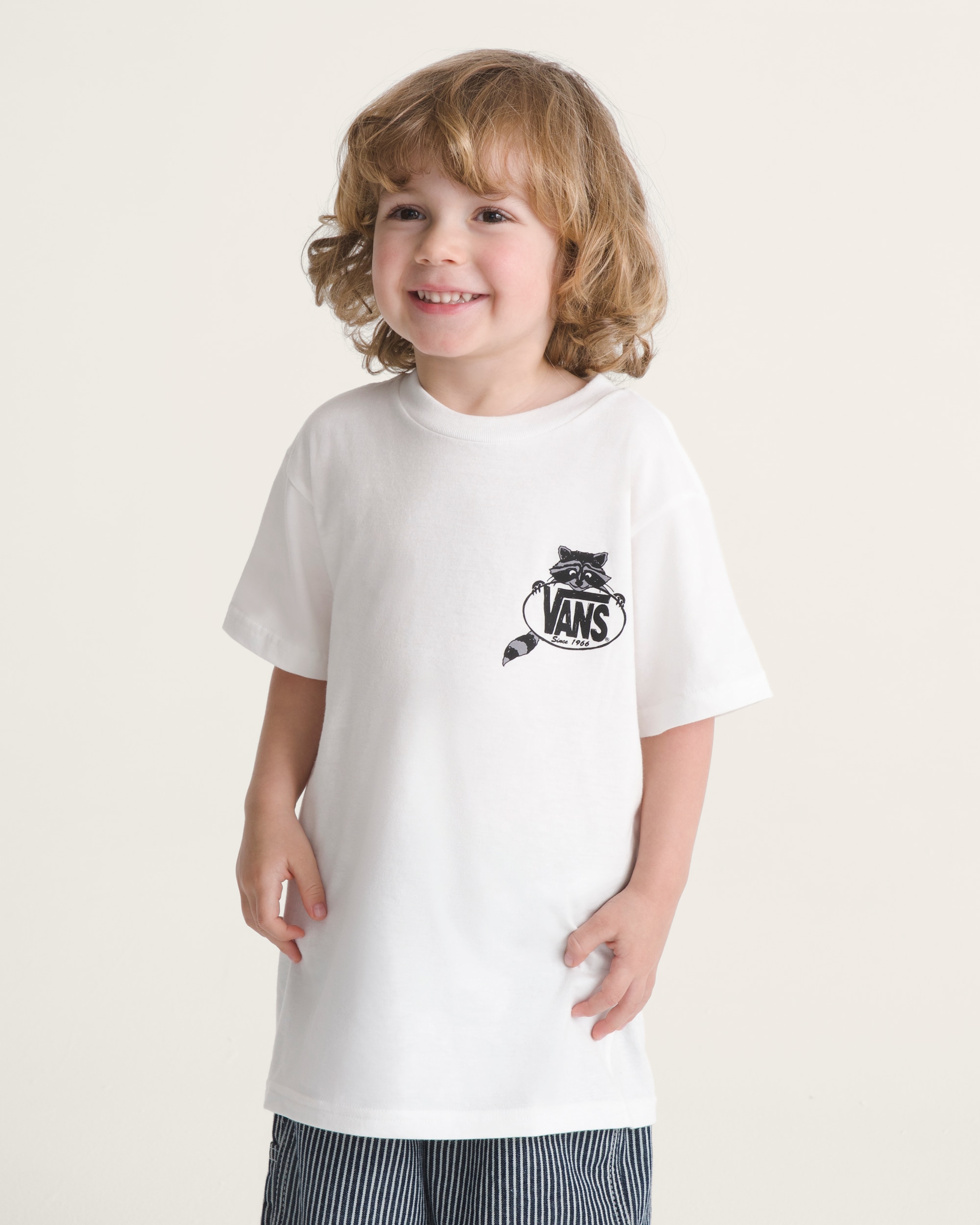 Little Kids Dumpster Raccoon TShirt VANS White ALT2