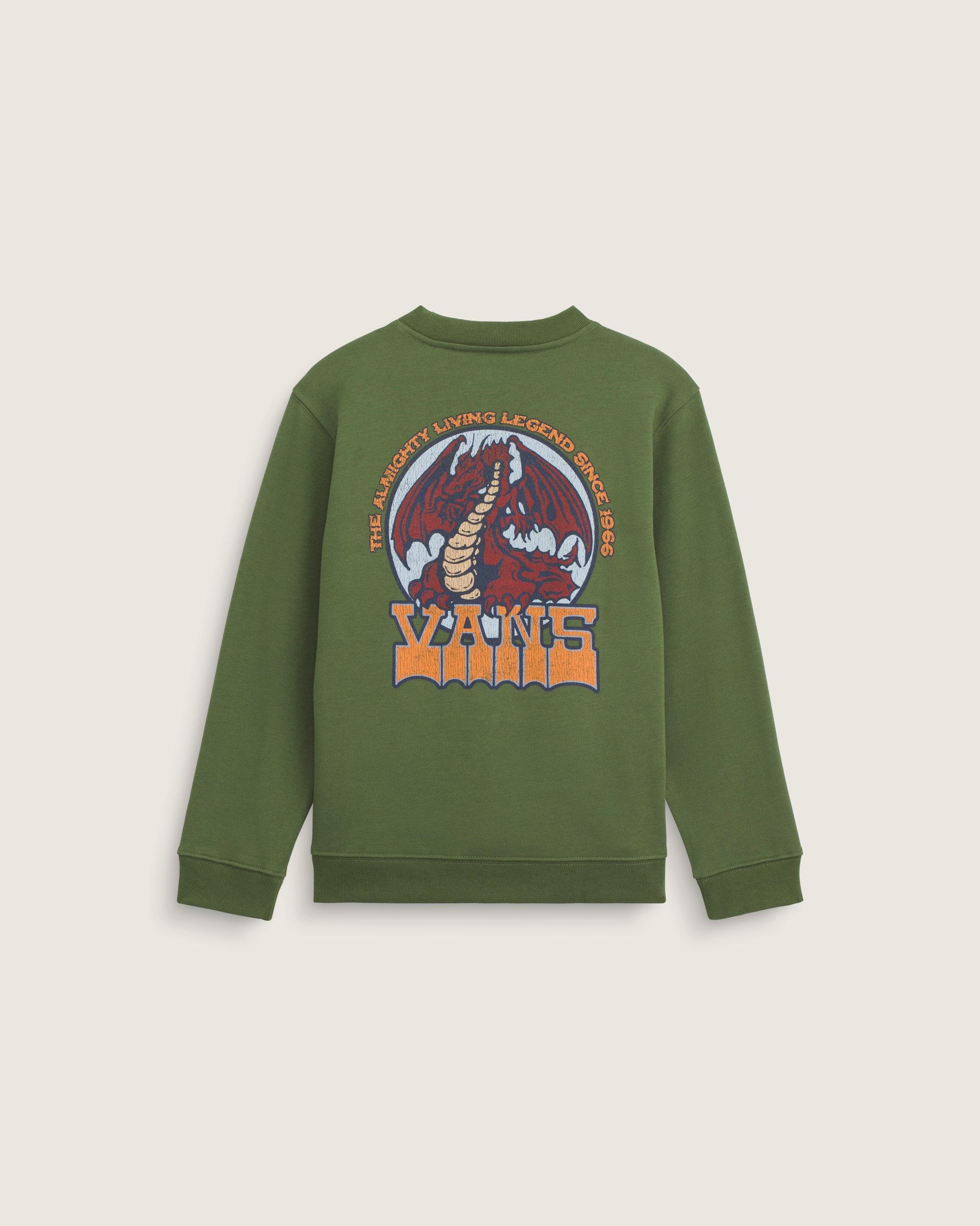 Kids Living Legend Crew Sweatshirt VANS Green Balsam HERO