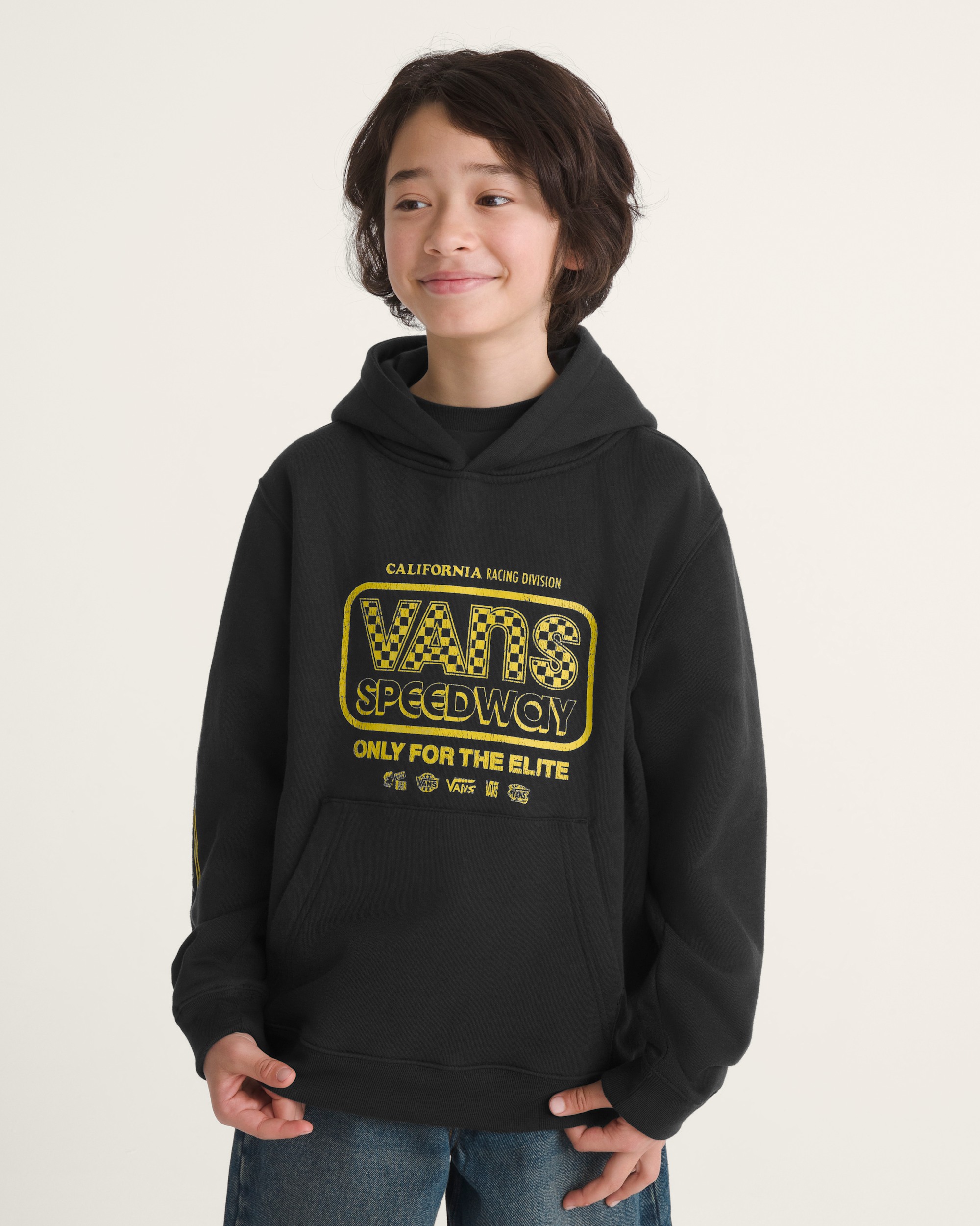 Kids Speedway Pullover Hoodie VANS Black ALT2