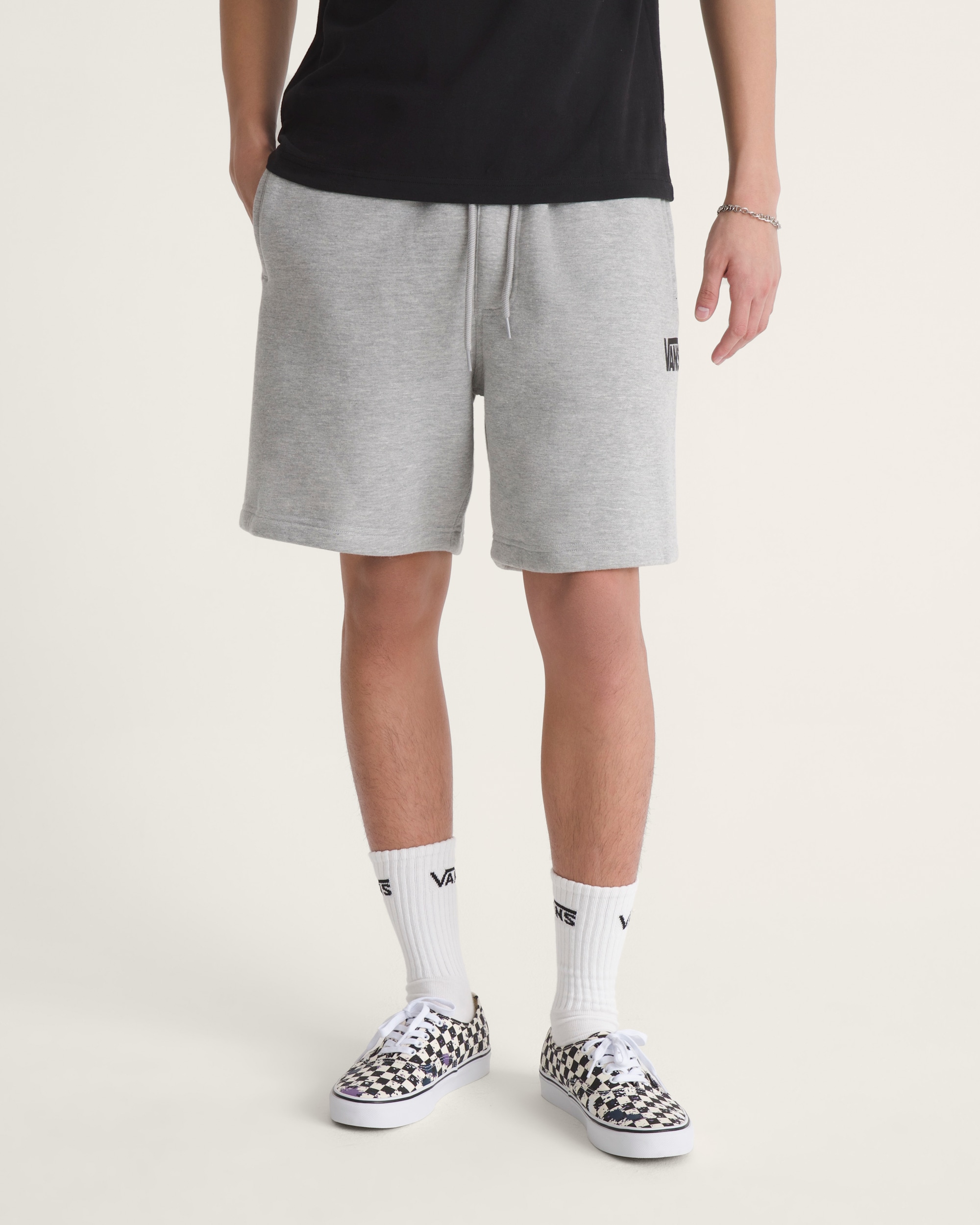 Stretch Logo Fleece Pants VANS Cement Heather Grey ALT2