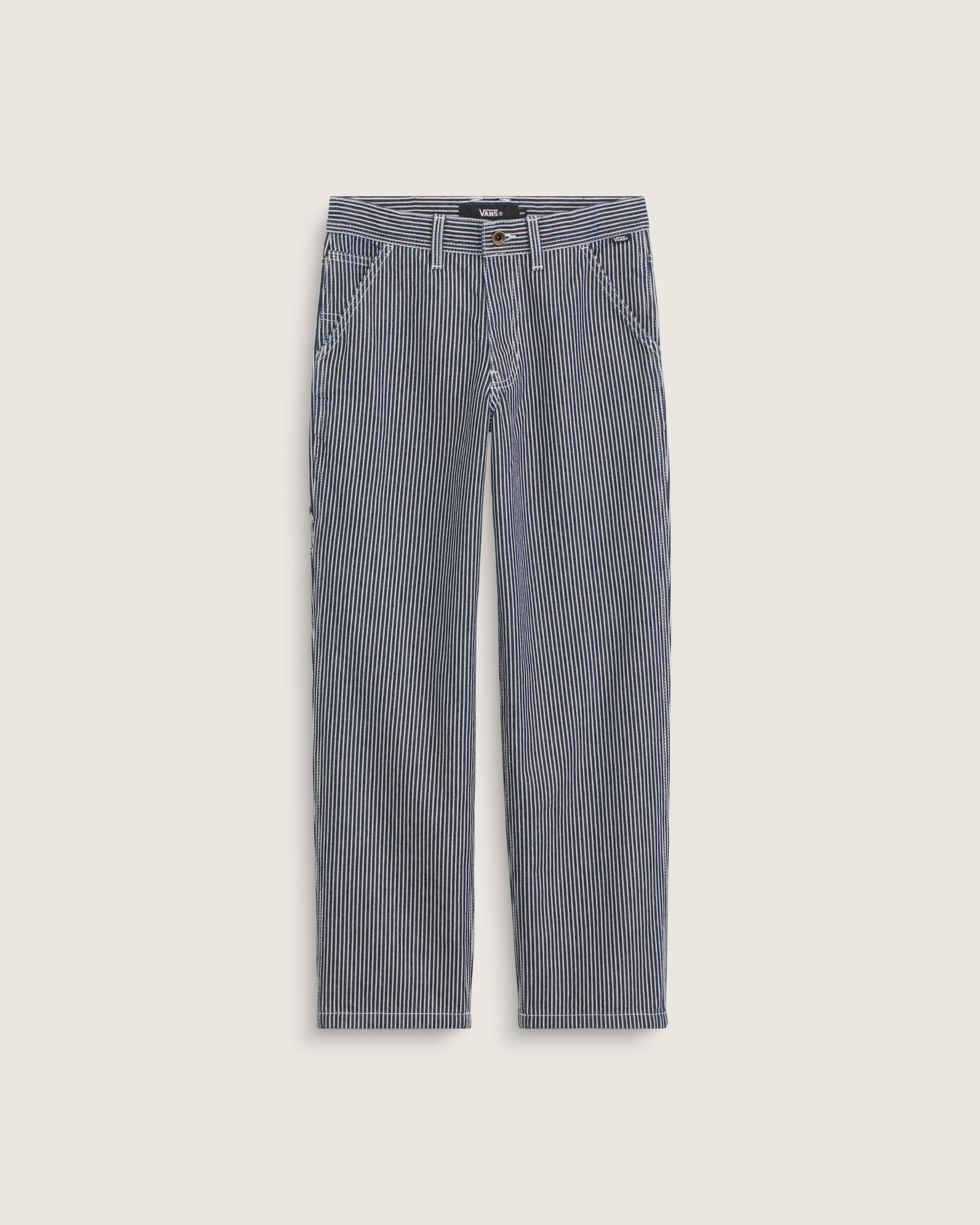Kids Drill Chore Carpenter Loose Stripe Pants VANS Indigo HERO