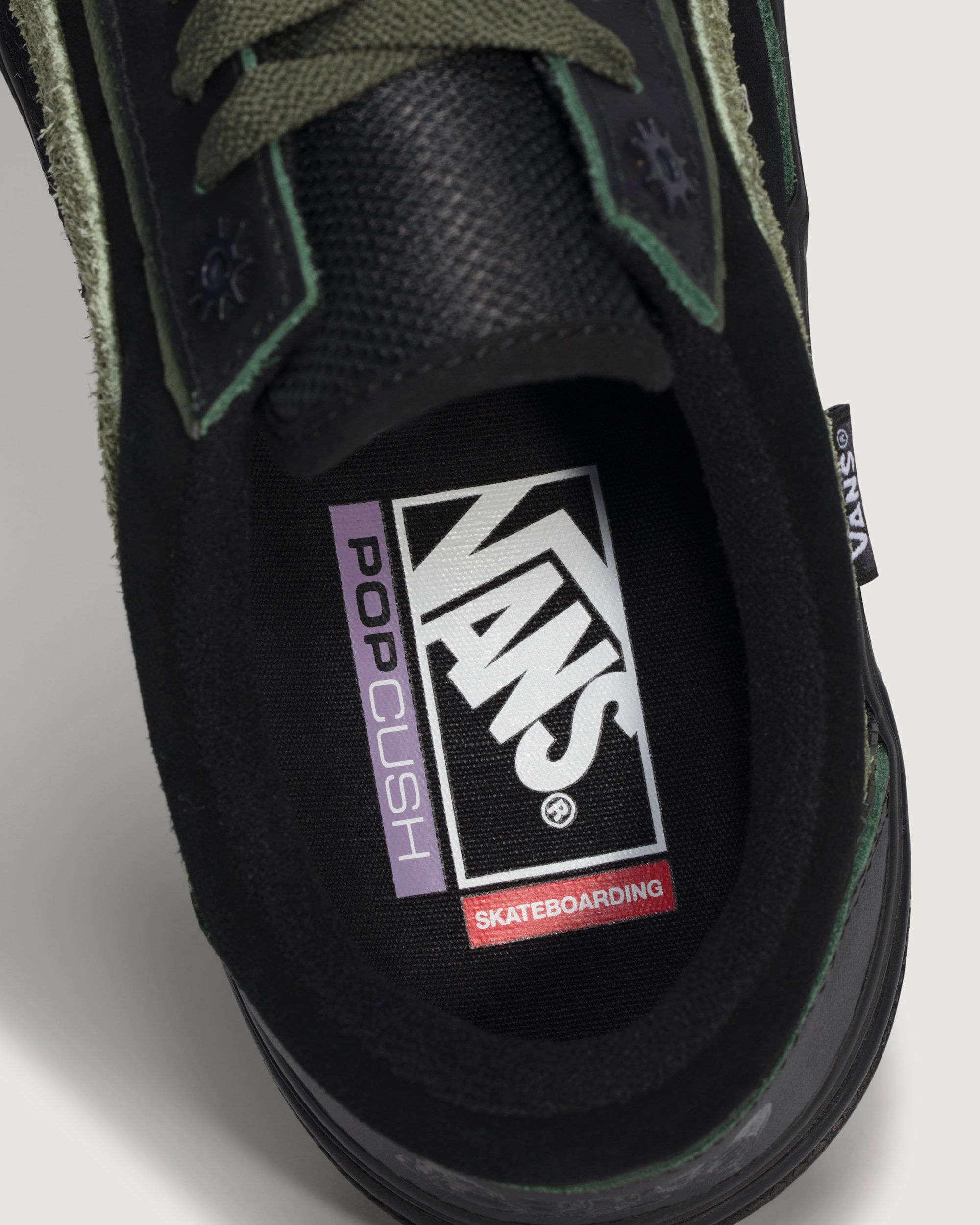 Skate Old Skool Wafflecup Shoe VANS Green  Black ALT4