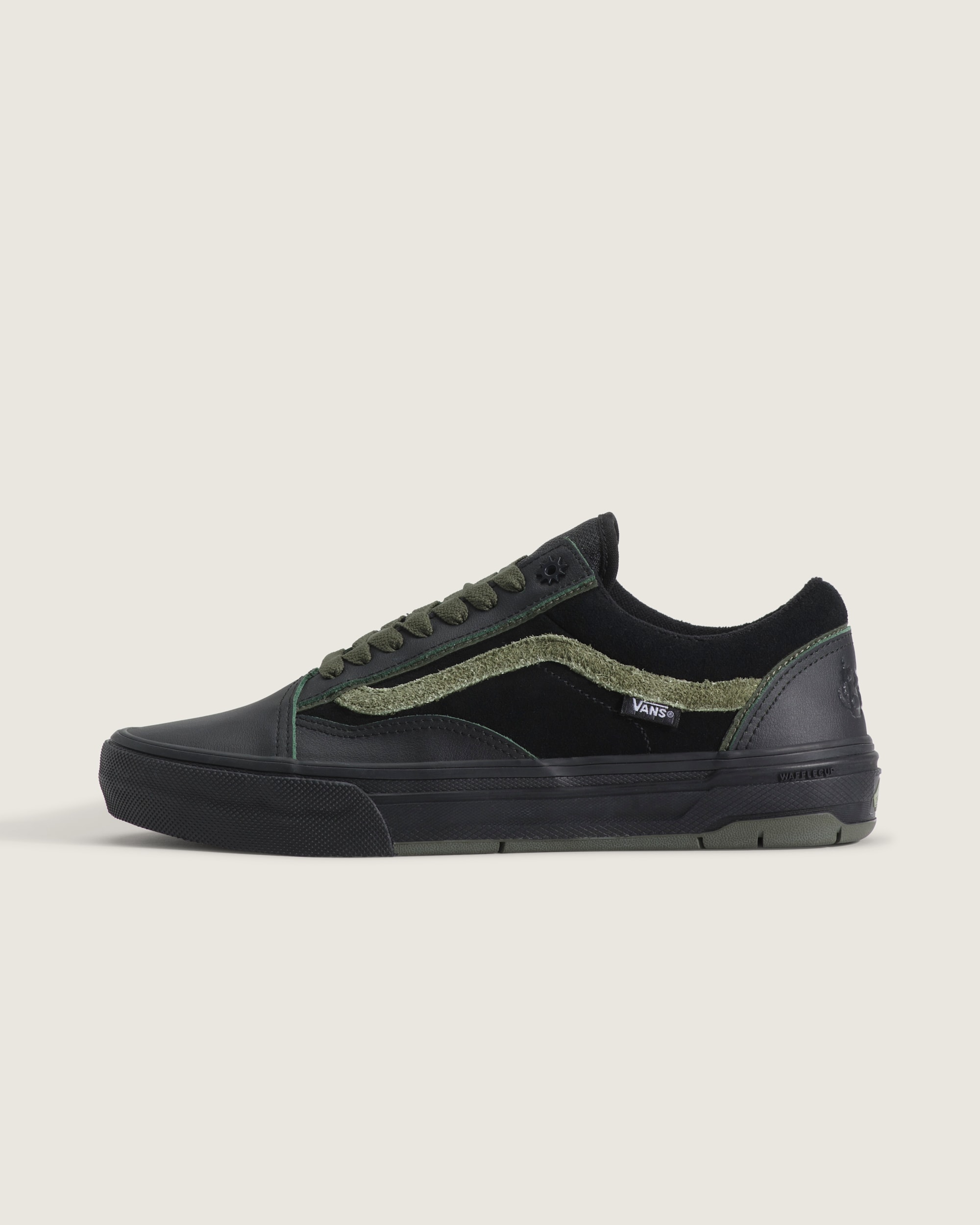 Skate Old Skool Wafflecup Shoe VANS Green  Black HERO