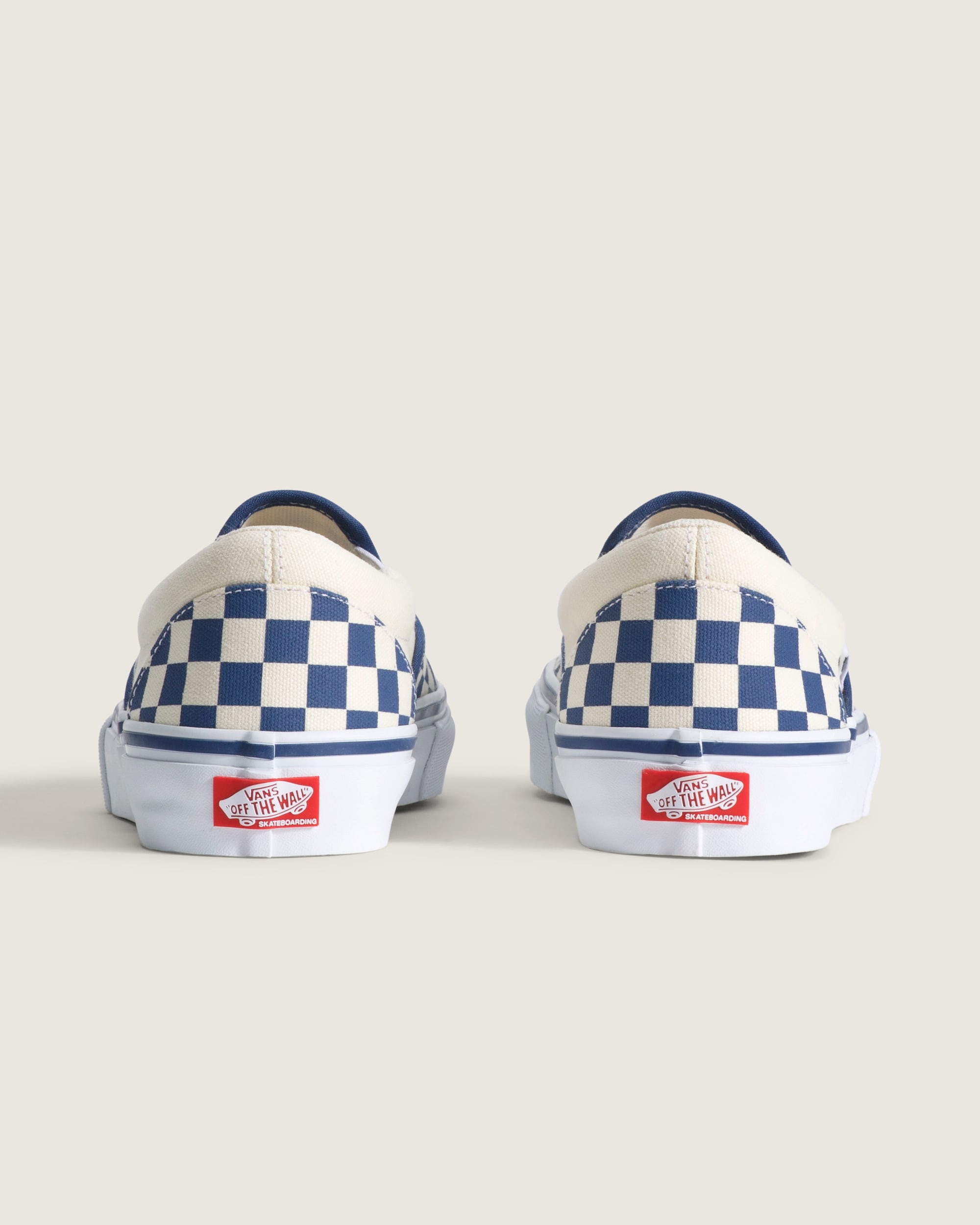 Skate SlipOn Shoe VANS Blue Checkerboard ALT3