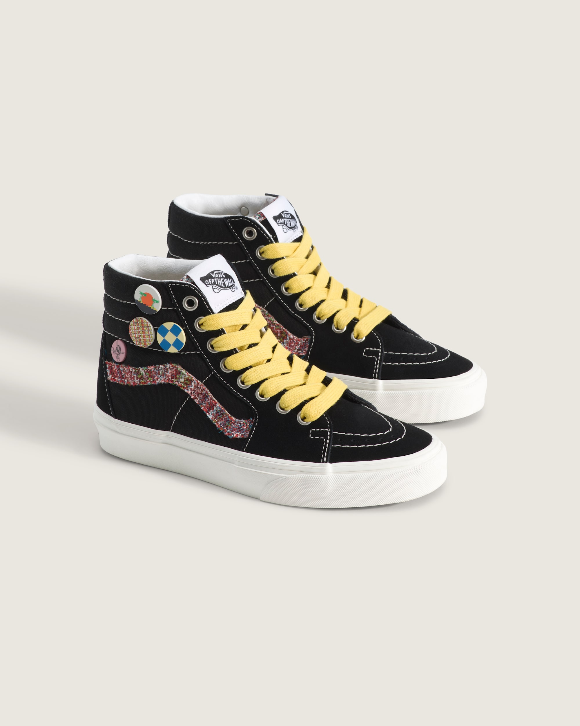 Big Kids Sk8Hi Shoe VANS Black  Marshmallow White ALT1