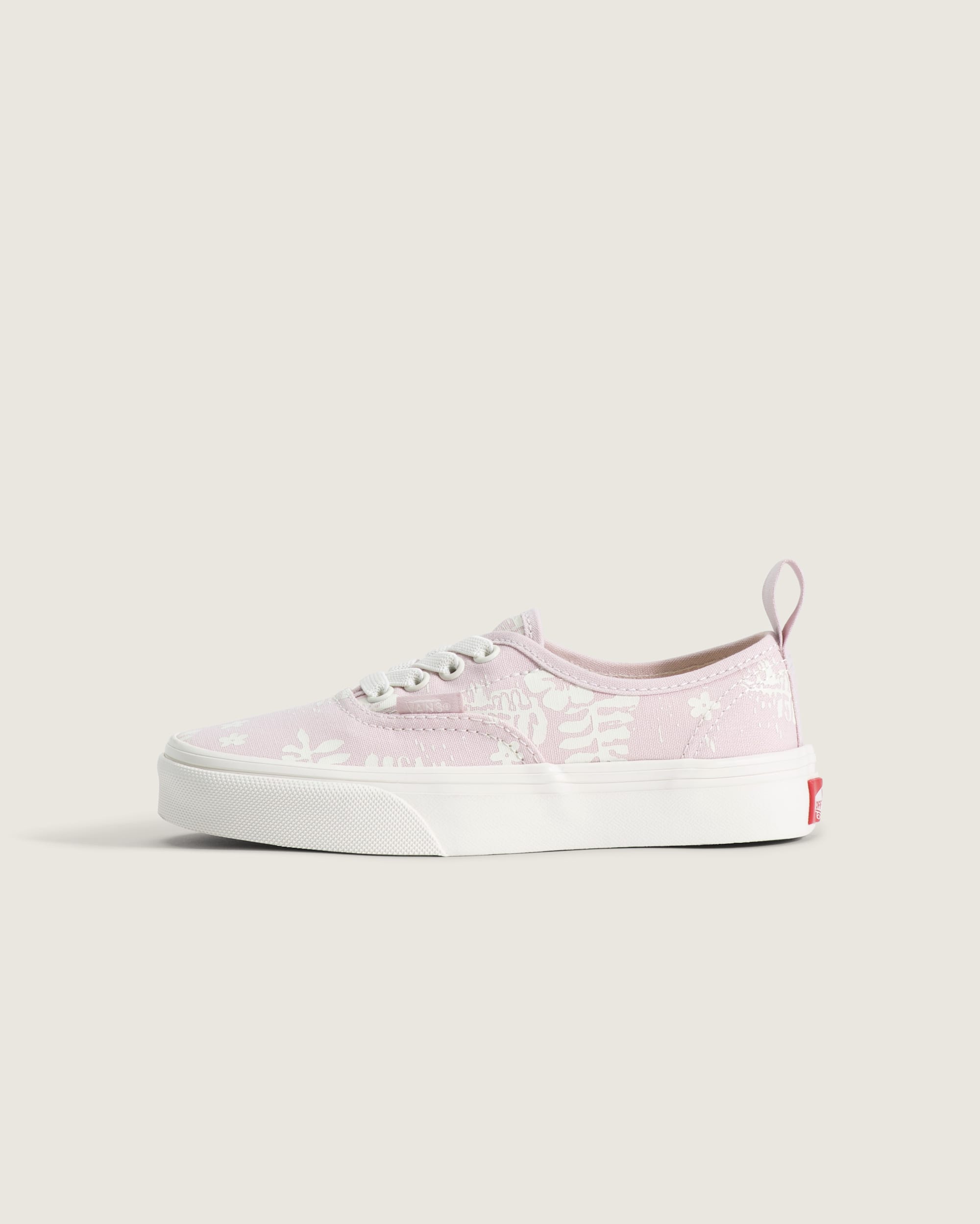 Little Kids Authentic Elastic Lace Shoe VANS Pale Petal Pink HERO