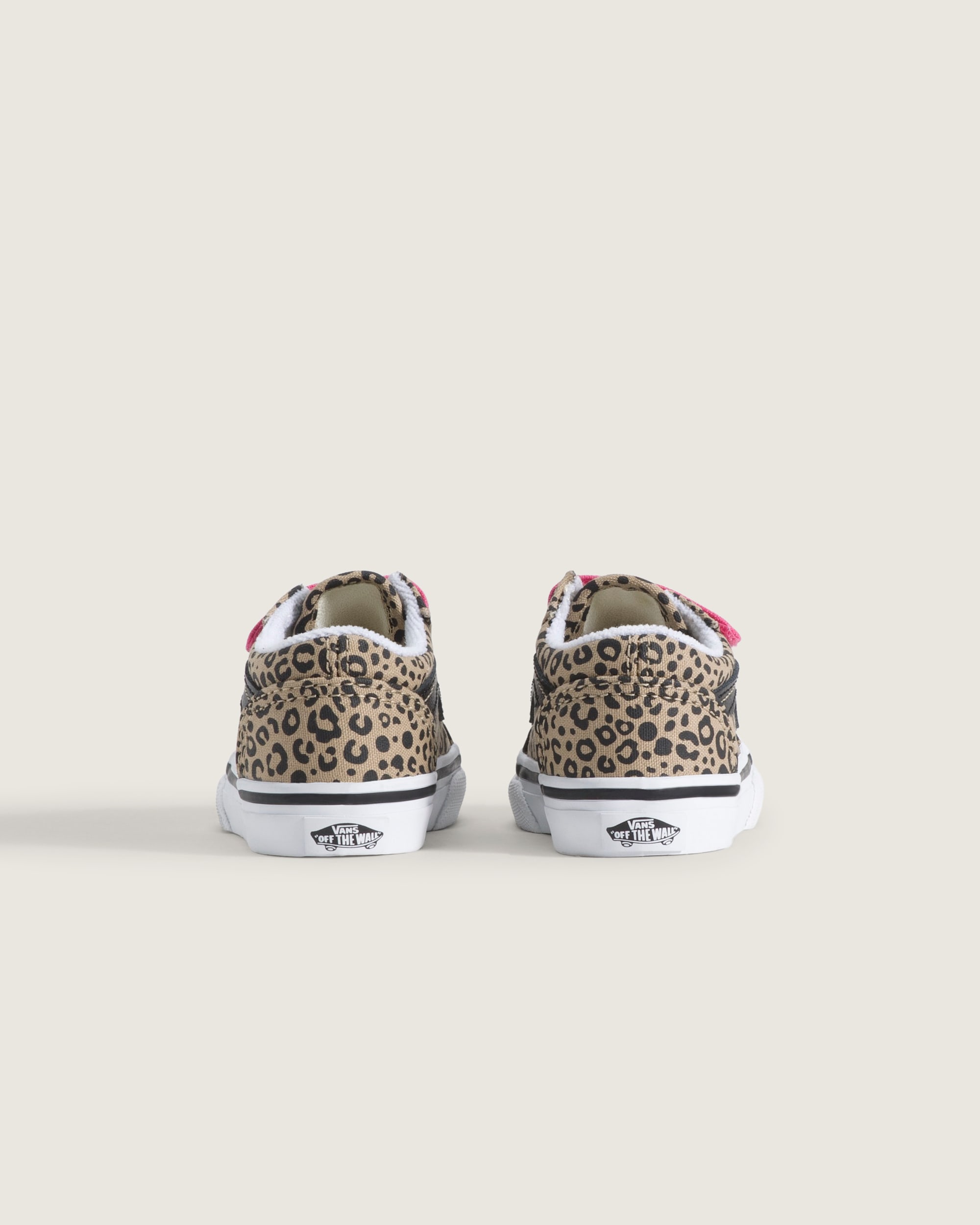 Toddler Old Skool V Shoe VANS Leopard Incense Beige  Pink Velvet ALT3