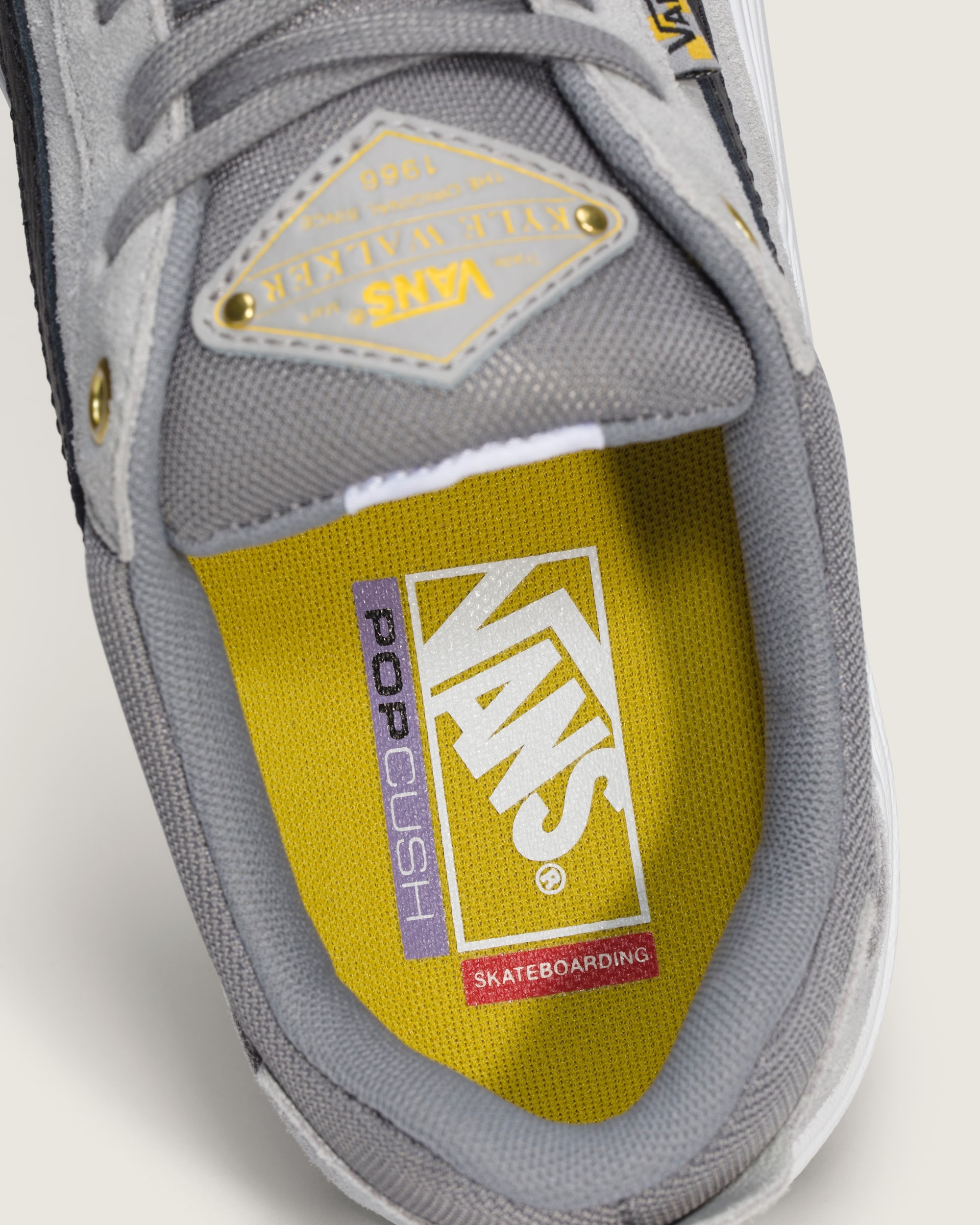 Skate Kyle Walker Wafflecup Shoe VANS Field Daze Silver Pine ALT4