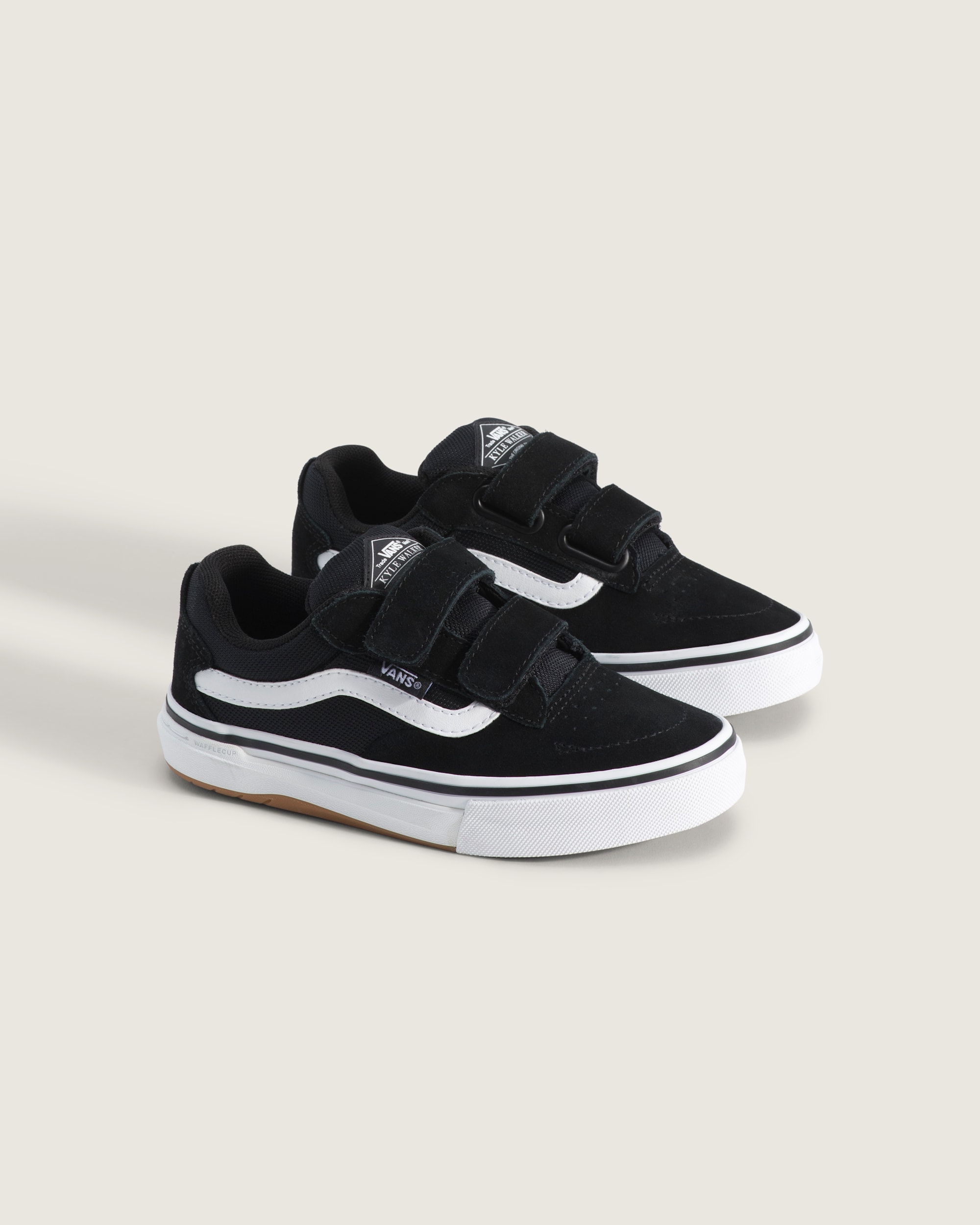 Little Kids Skate Kyle Walker Wafflecup V Shoe VANS Black  White ALT1