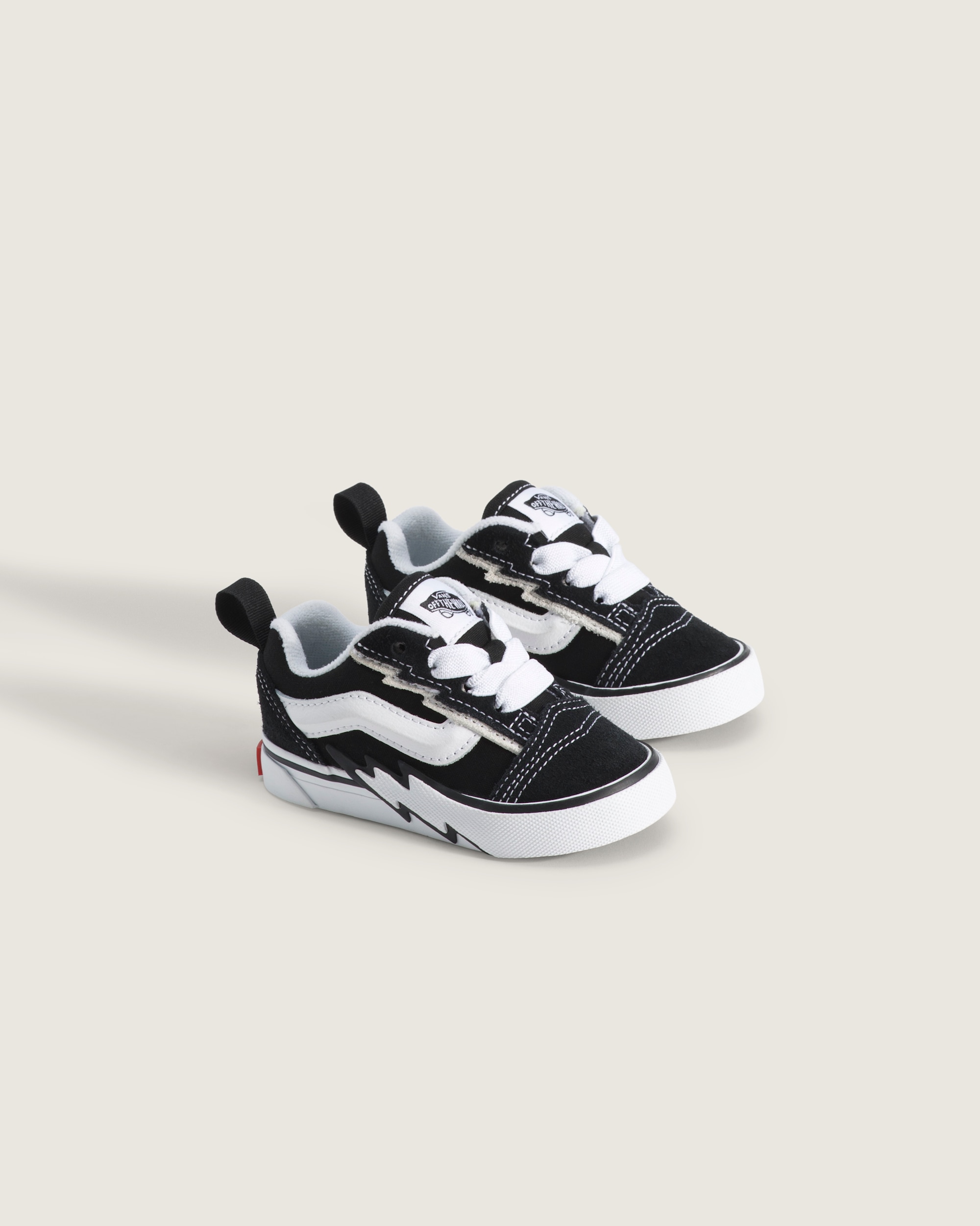 Toddler Knu Skool Shoe VANS Black  White ALT1