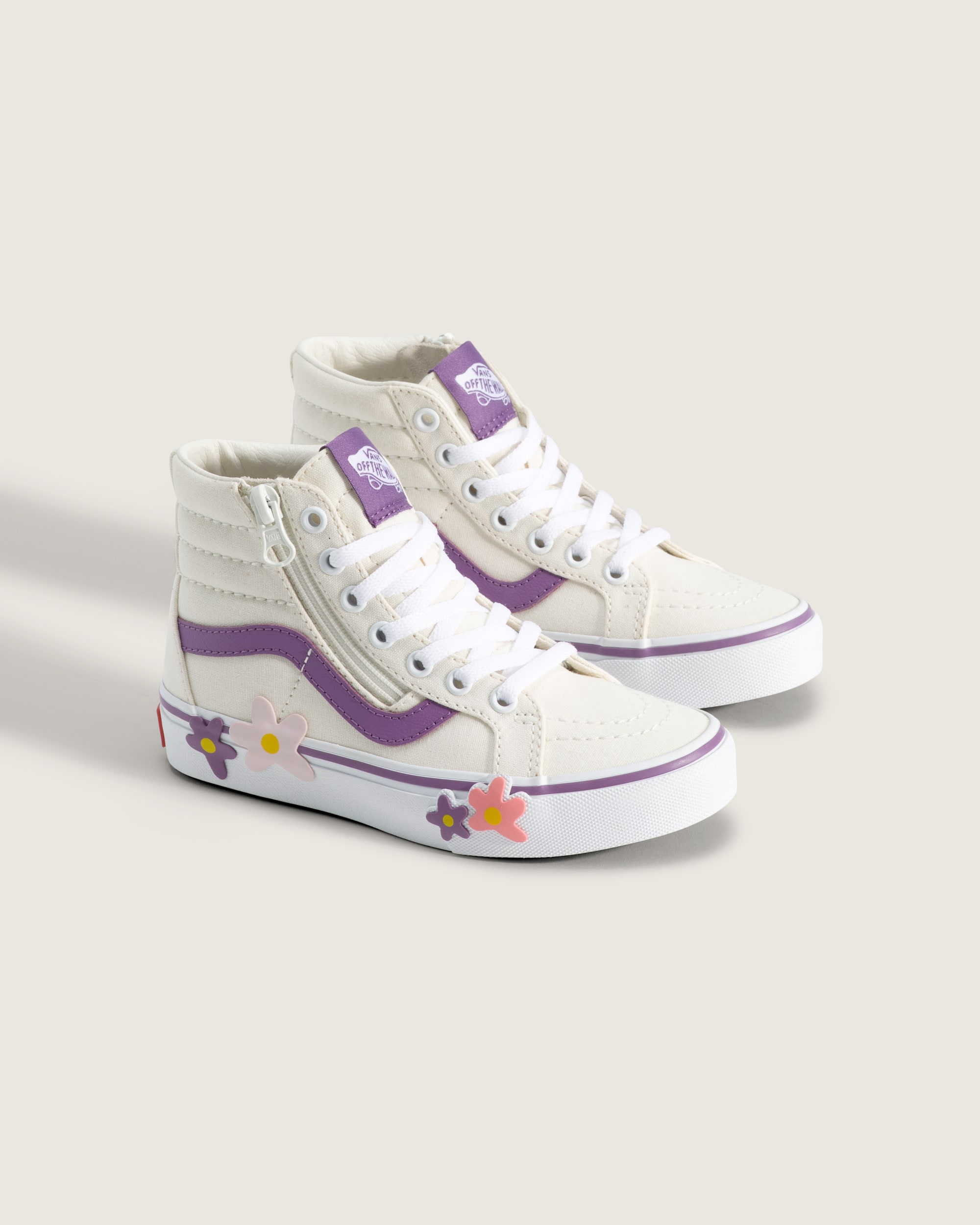 Little Kids Sk8Hi Side Zip Shoe VANS Marshmallow ALT1