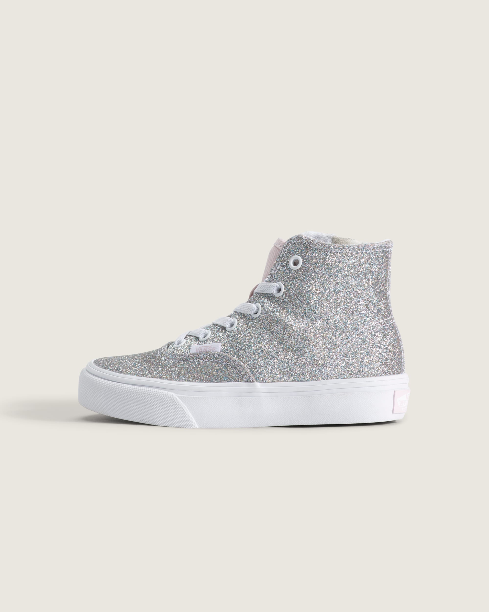 Little Kids Authentic Hi 20 Zip Shoe VANS Glitter Pale Petal Pink HERO