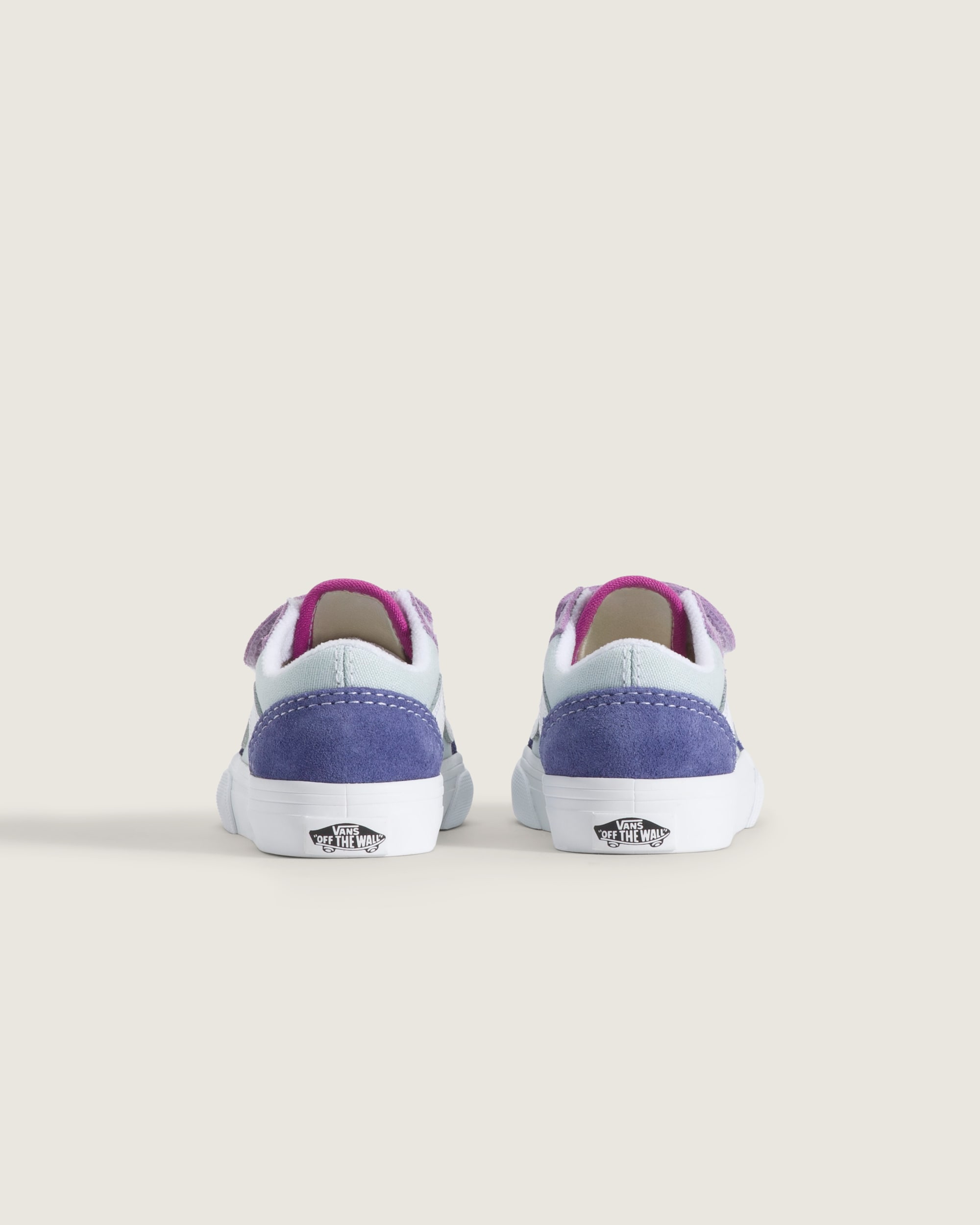 Toddler Old Skool V Shoe VANS Blue  Pink  Purple ALT3